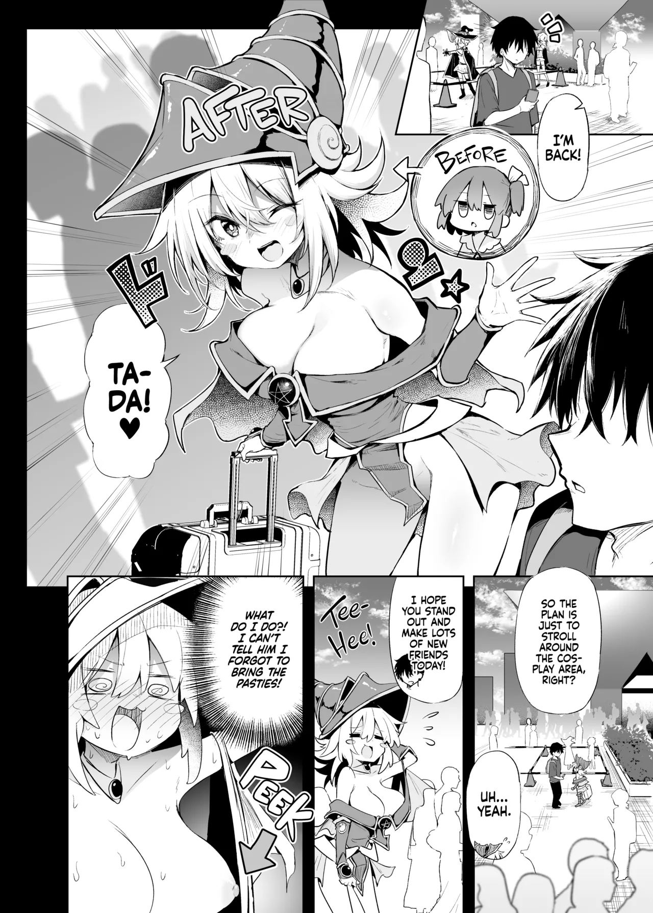 [Arutana (Chipa)]Comike de BMG Cosplayer to Off-Pako Sex |  Having Sex With a Dark Magician Girl Cosplayer at Comiket(Yu-Gi-Oh!) [English] [Xzosk] [Digital] Page 6