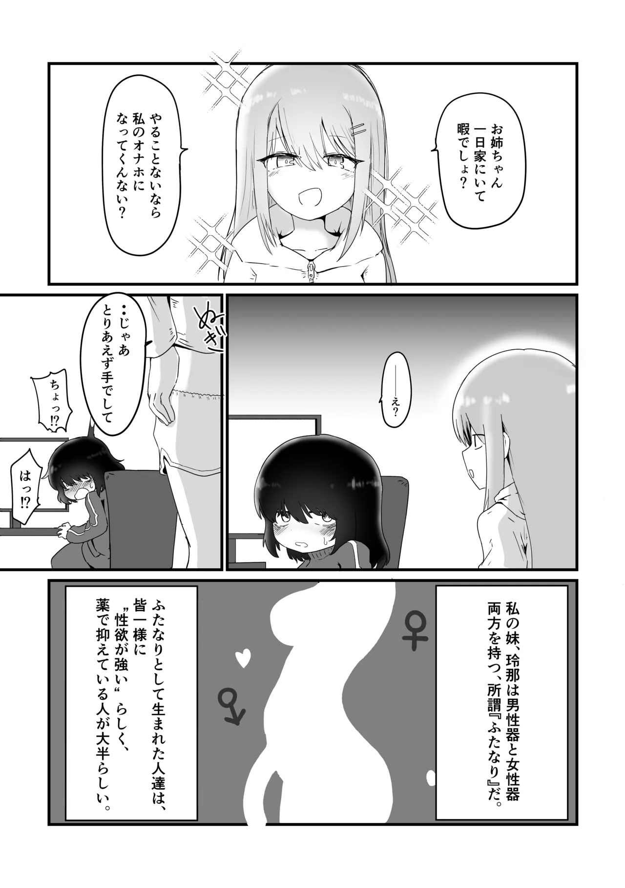 [ 撃鉄ラット]ふたなり姉×引きこもり姉(on going) Page 9