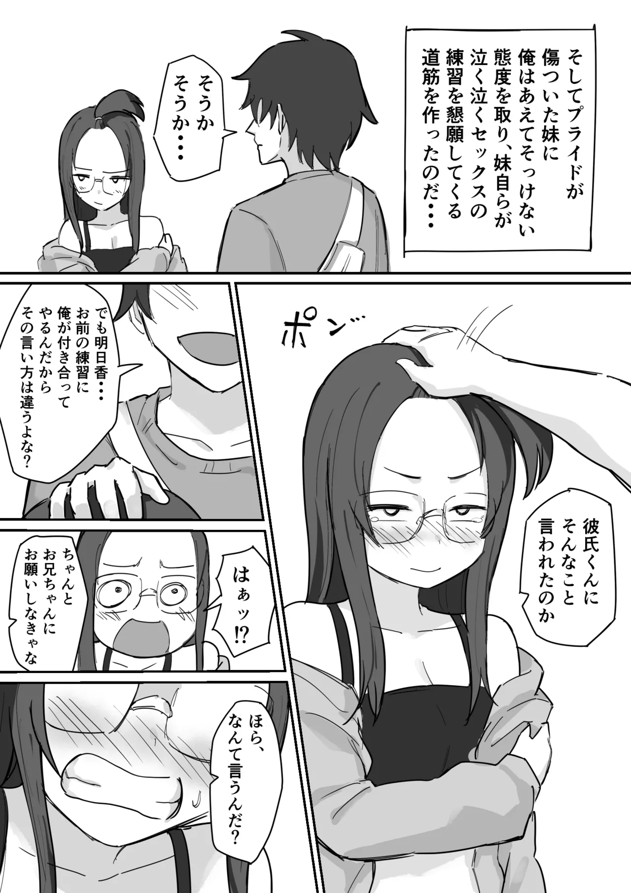 [Yokomatsu Hirame]Kareshi Mochi de Namaiki na Imouto to Sex no Renshuu suru Houhou Page 21
