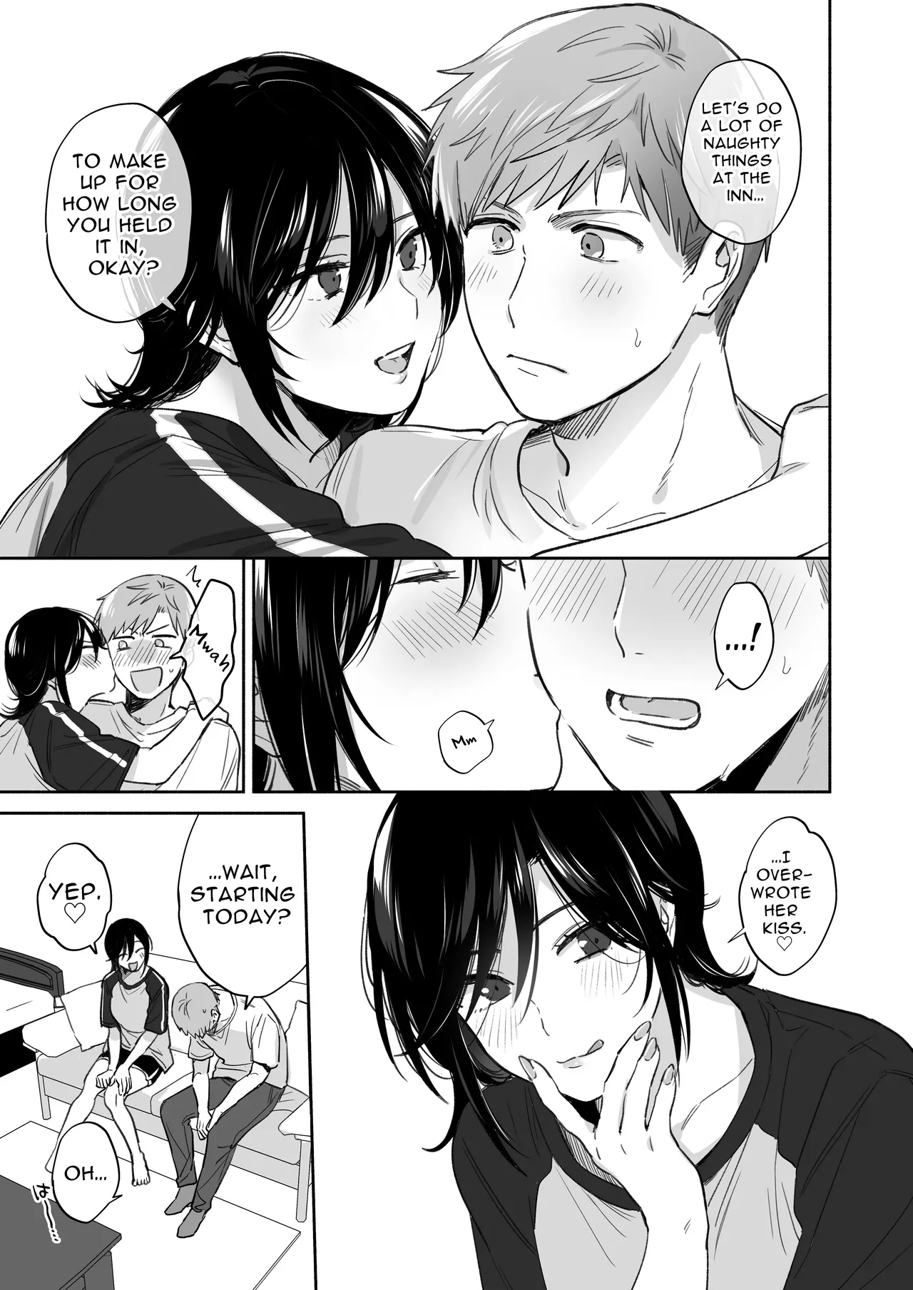 [Secret Alpaca Farm (Meeo)]If I Have a Chance, I Want to Warp My Boyfriend's Fetishes! ~Lovey-dovey Trip to the Hotsprings~[English] [Digital] Page 11
