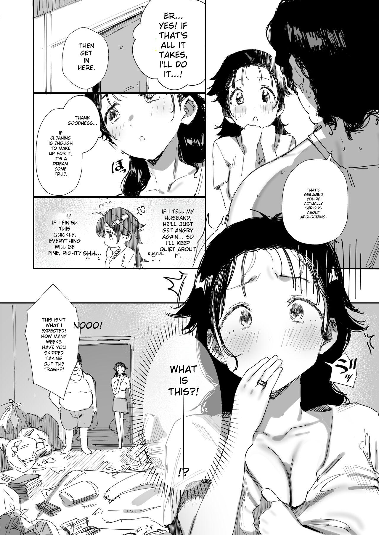 [Dynamic Mom (Onodera)]Rinjin no Gomibeya Oji-san ni Netorareru Ohitoyoshi Baka no Kyonyuu Hitozuma | A Kind-Hearted, Foolish, Big-Breasted Housewife Is Seduced By Her Neighbor, A Man With A Trashy Apartment[English] [Digital] Page 10