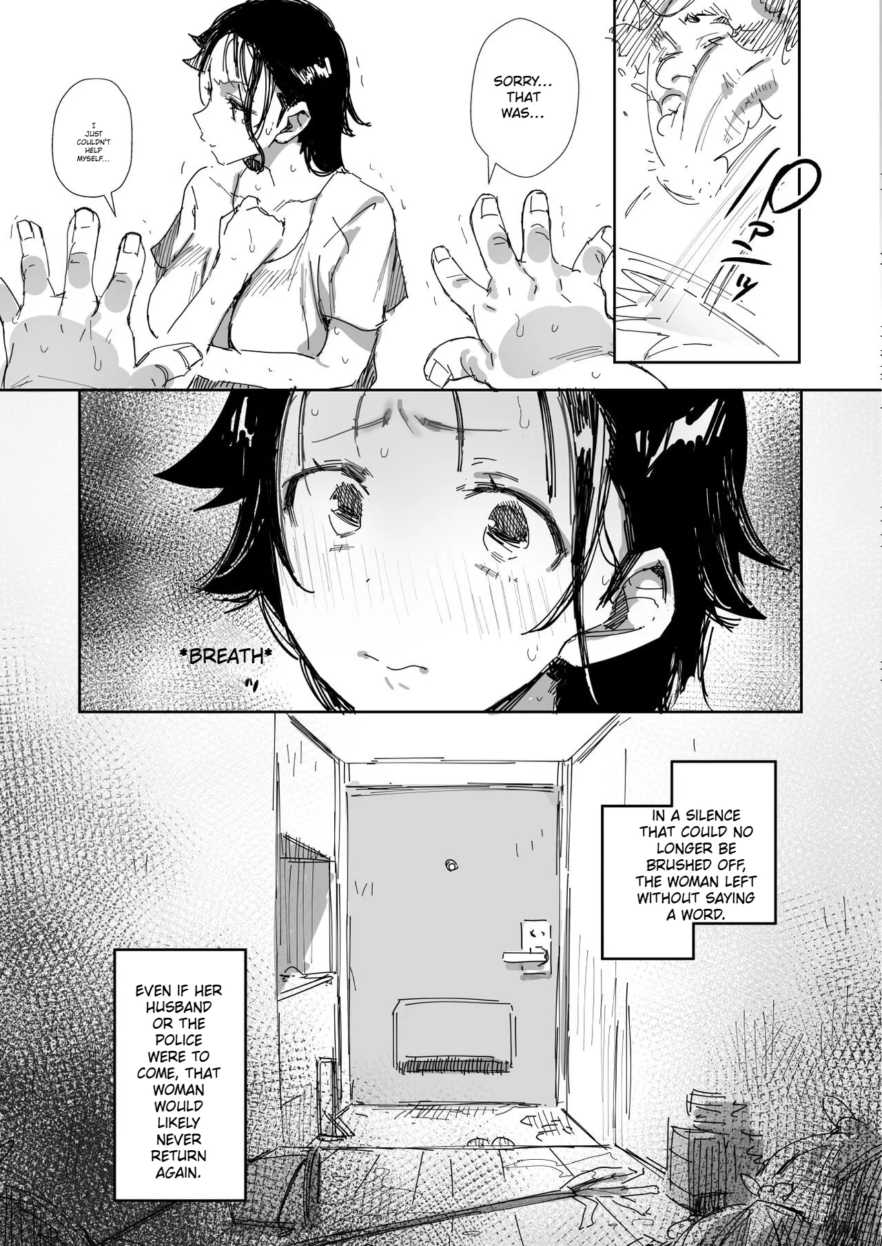 [Dynamic Mom (Onodera)]Rinjin no Gomibeya Oji-san ni Netorareru Ohitoyoshi Baka no Kyonyuu Hitozuma | A Kind-Hearted, Foolish, Big-Breasted Housewife Is Seduced By Her Neighbor, A Man With A Trashy Apartment[English] [Digital] Page 15