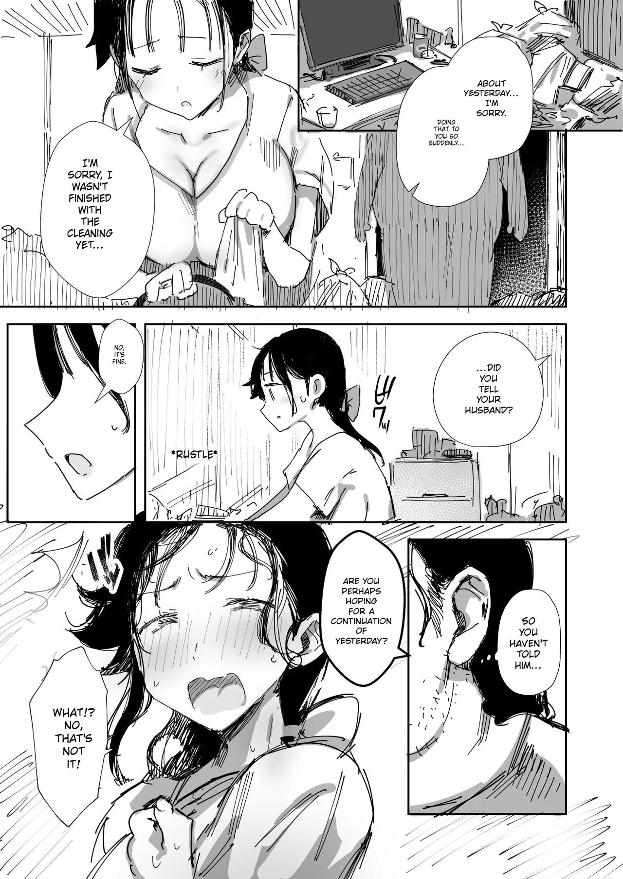 [Dynamic Mom (Onodera)]Rinjin no Gomibeya Oji-san ni Netorareru Ohitoyoshi Baka no Kyonyuu Hitozuma | A Kind-Hearted, Foolish, Big-Breasted Housewife Is Seduced By Her Neighbor, A Man With A Trashy Apartment[English] [Digital] Page 17