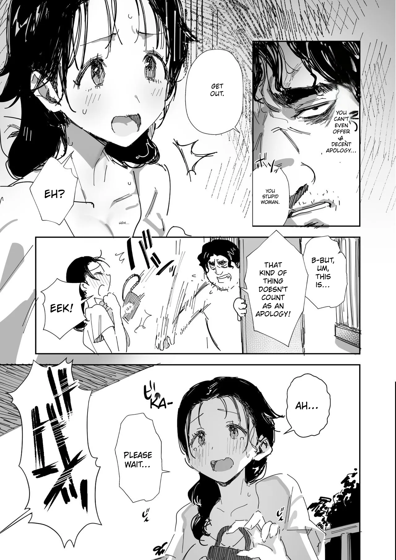 [Dynamic Mom (Onodera)]Rinjin no Gomibeya Oji-san ni Netorareru Ohitoyoshi Baka no Kyonyuu Hitozuma | A Kind-Hearted, Foolish, Big-Breasted Housewife Is Seduced By Her Neighbor, A Man With A Trashy Apartment[English] [Digital] Page 5