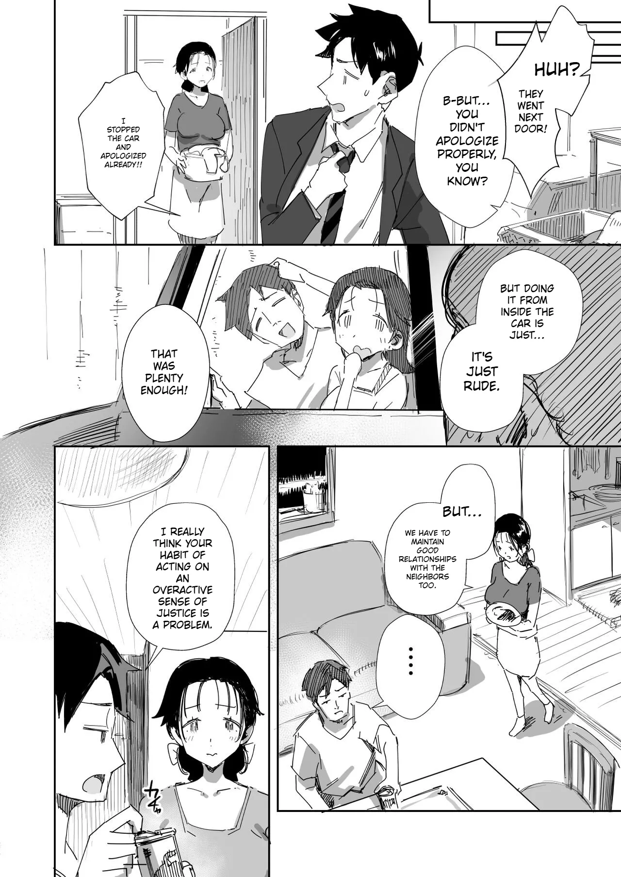 [Dynamic Mom (Onodera)]Rinjin no Gomibeya Oji-san ni Netorareru Ohitoyoshi Baka no Kyonyuu Hitozuma | A Kind-Hearted, Foolish, Big-Breasted Housewife Is Seduced By Her Neighbor, A Man With A Trashy Apartment[English] [Digital] Page 6
