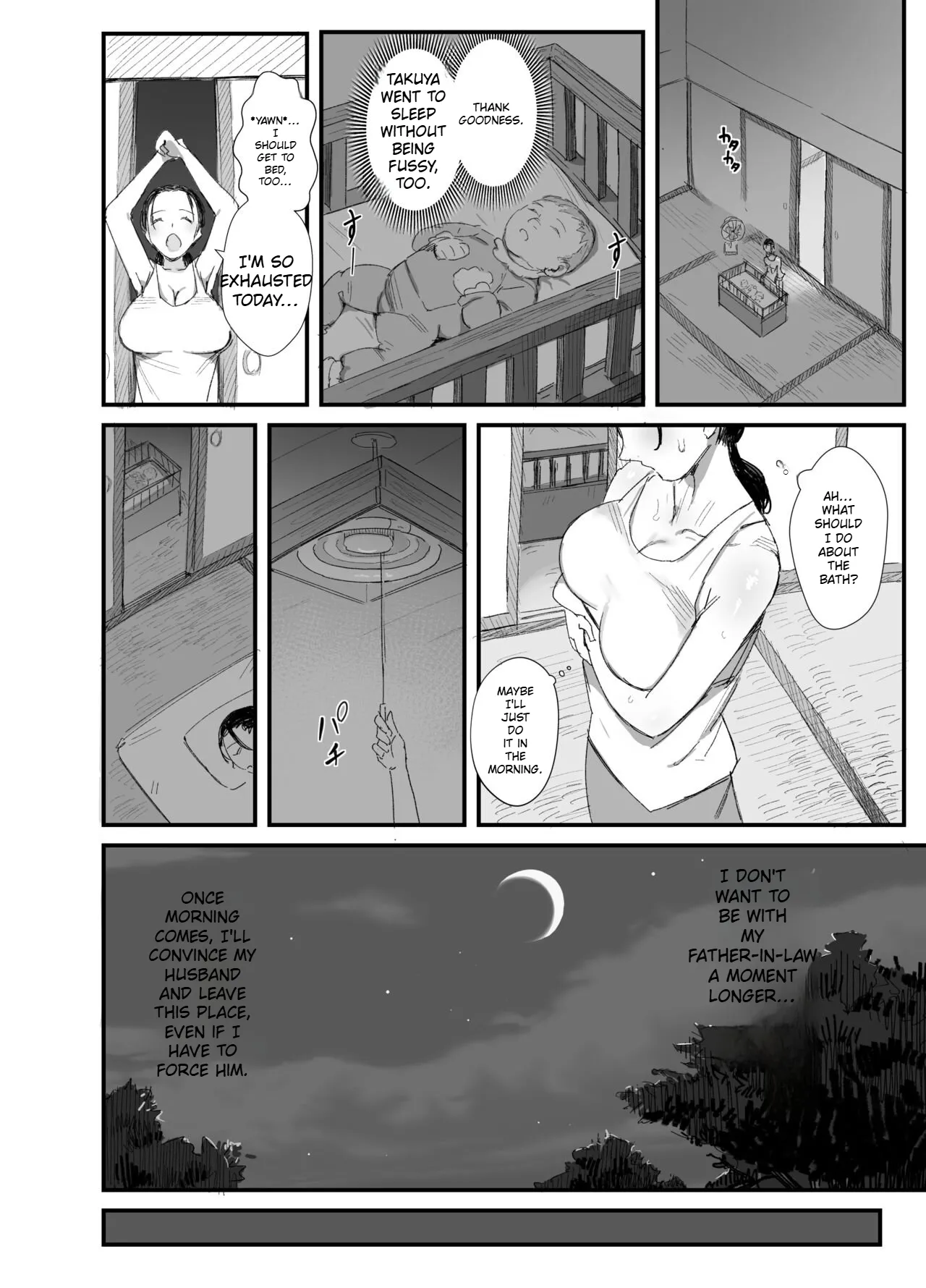[Dynamic Mom (Onodera)]Inaka ni Sumu Dosukebe Gifu to Kosodate Yome | A Perverted Father-in-Law Living in the Countryside and His Daughter-in-Law Raising Children[English] [Digital] Page 19