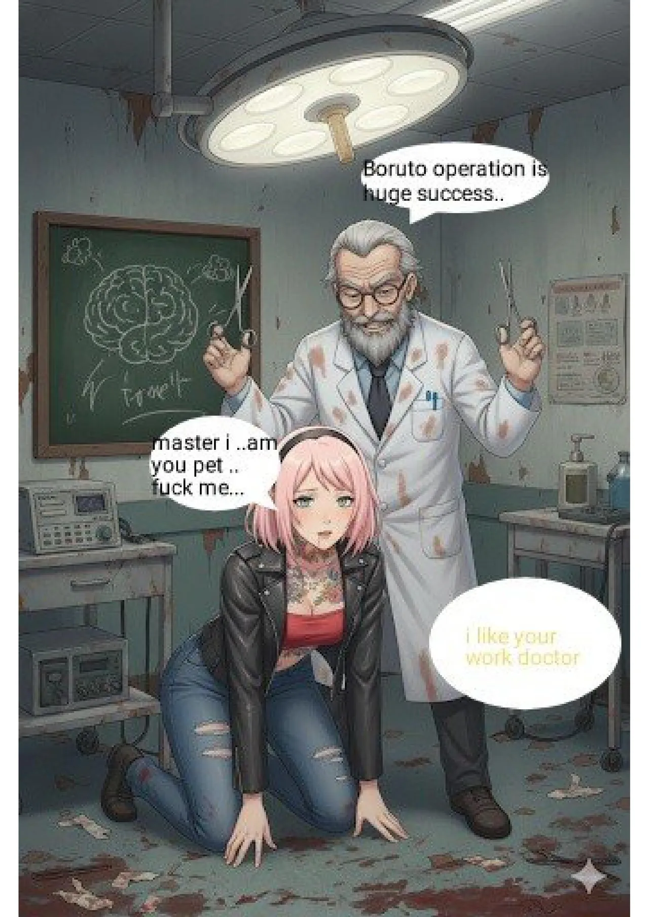 [Hottielid]Sakura to SLAVE a corruption journey(complete) [AI Generated] Page 48