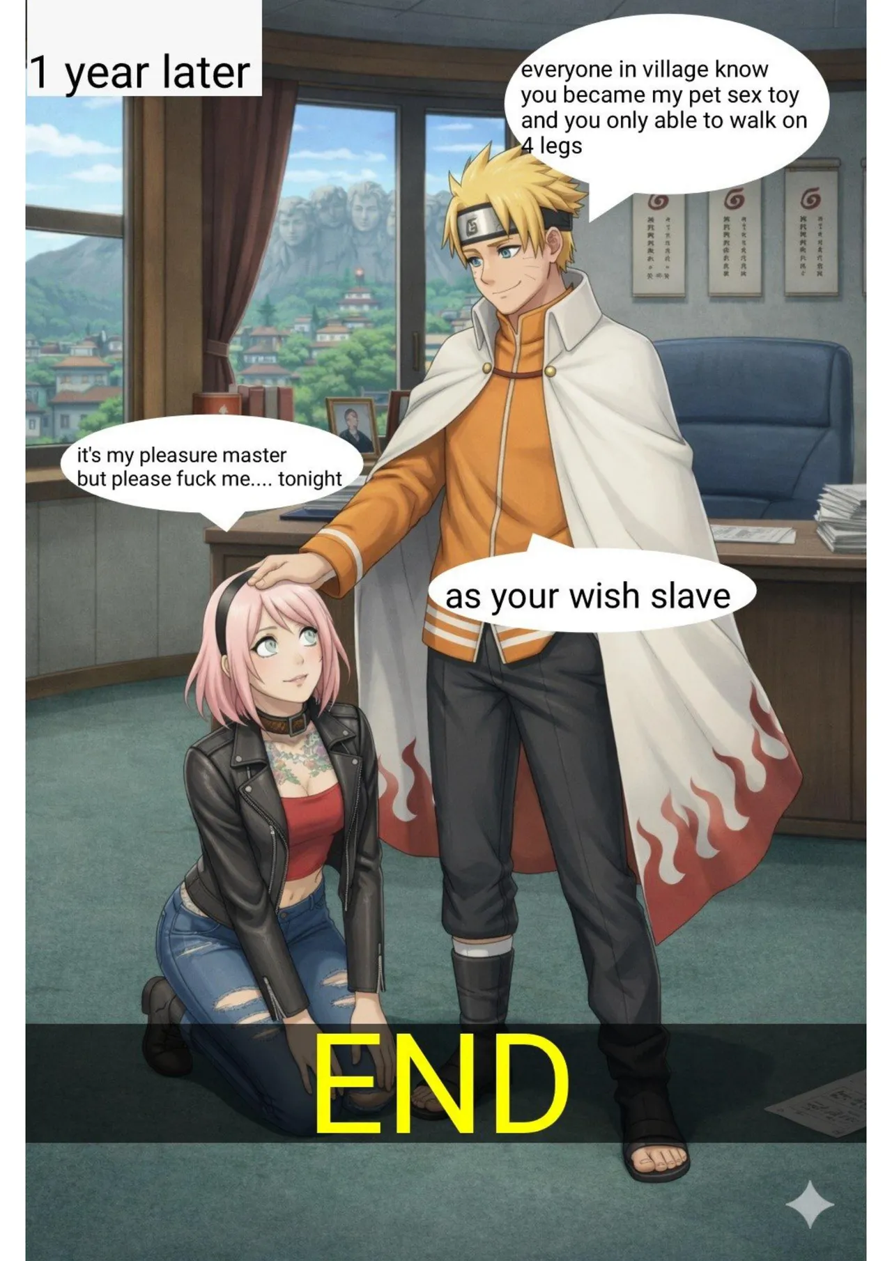 [Hottielid]Sakura to SLAVE a corruption journey(complete) [AI Generated] Page 51