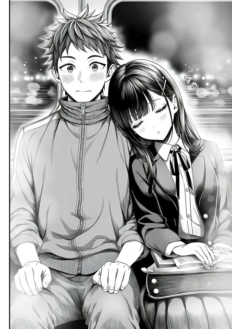 [Yoakubi Shoutai]Densha de Nandomo Kata ni Motarekakatte Kuru Onnanoko to, Kozukuri Sex Shite Shimatta[AI Generated] Page 3