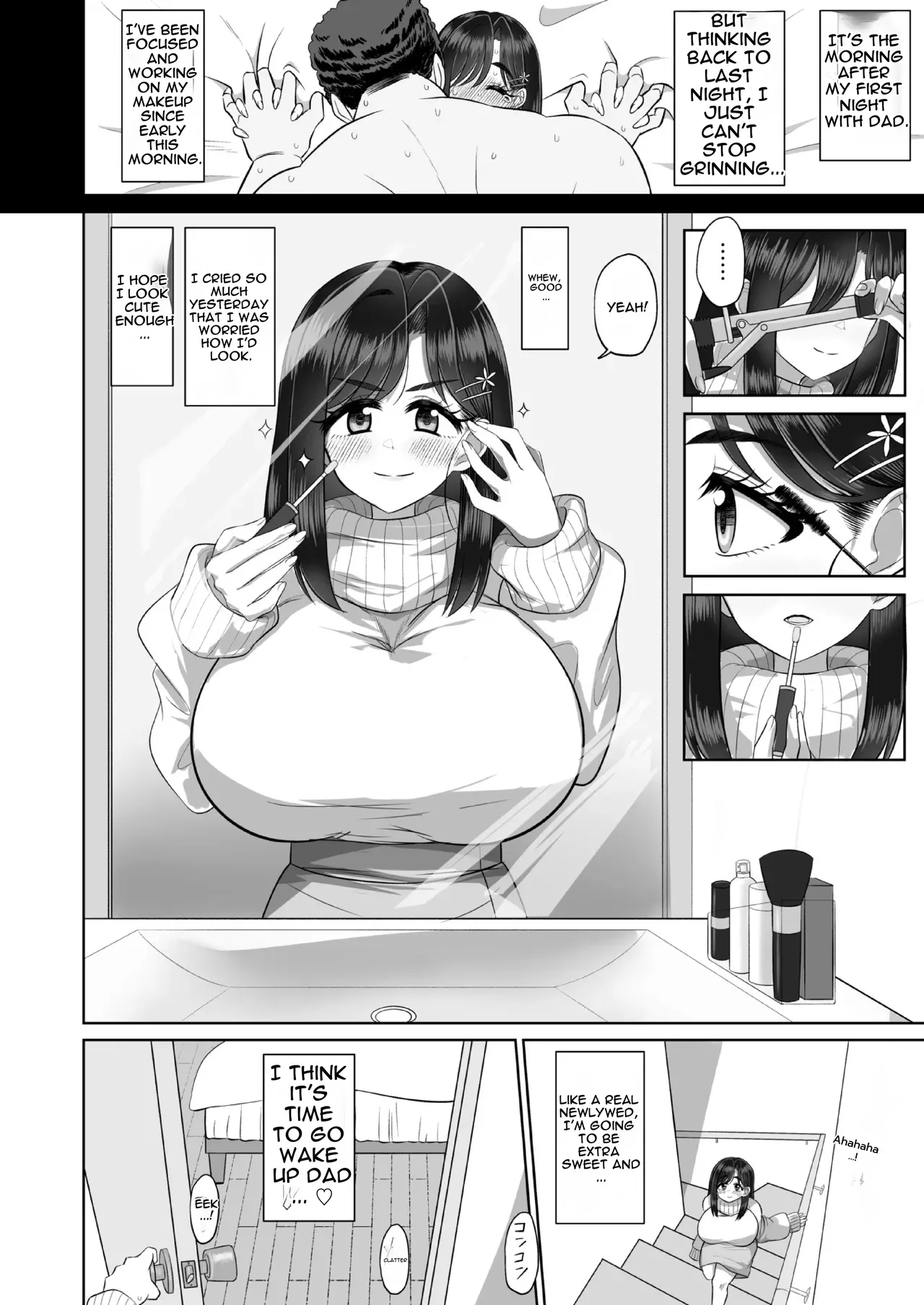 [Ken-chan no Tokoro (Kentarou)]Otou-san Seishi Dashite Muhinin Ochinpo de Byutte Shite[English] [DNTA] [Digital] Page 4