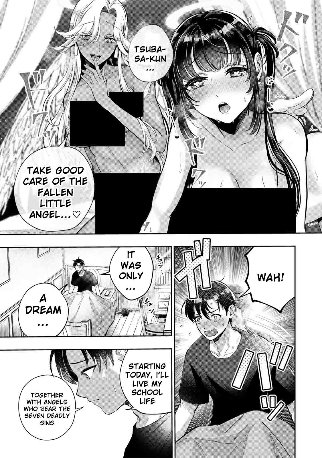[EN]Datenshi-chan wa Ganbarenai | The Fallen Angel Girls Can’t Give It Their All [Censored] 02 Page 2