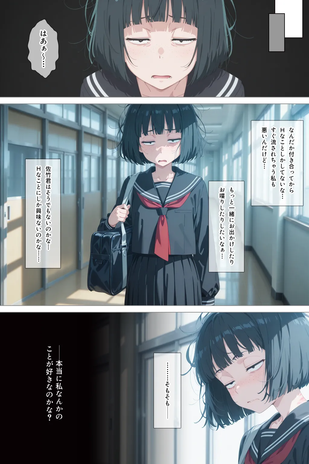 The pathetic end of a guy like me, who knocked up a plain-faced, scrawny girl I only dated because I was desperate to get laid[Japan] [AI Generated] Page 34