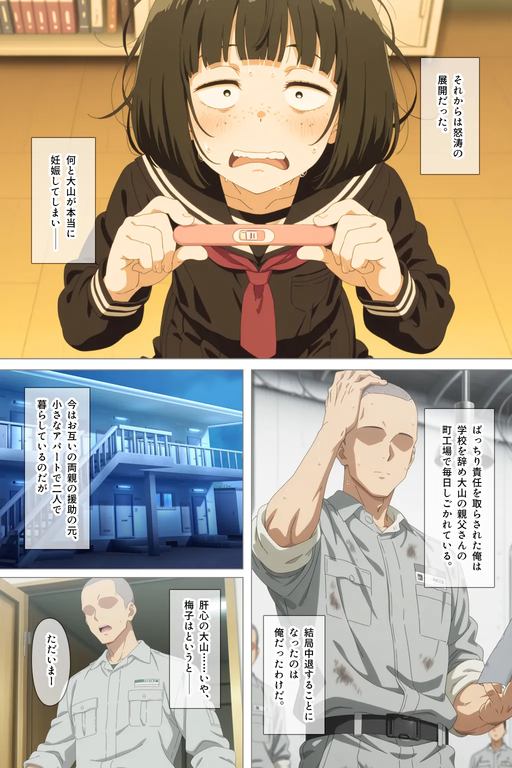 The pathetic end of a guy like me, who knocked up a plain-faced, scrawny girl I only dated because I was desperate to get laid[Japan] [AI Generated] Page 60