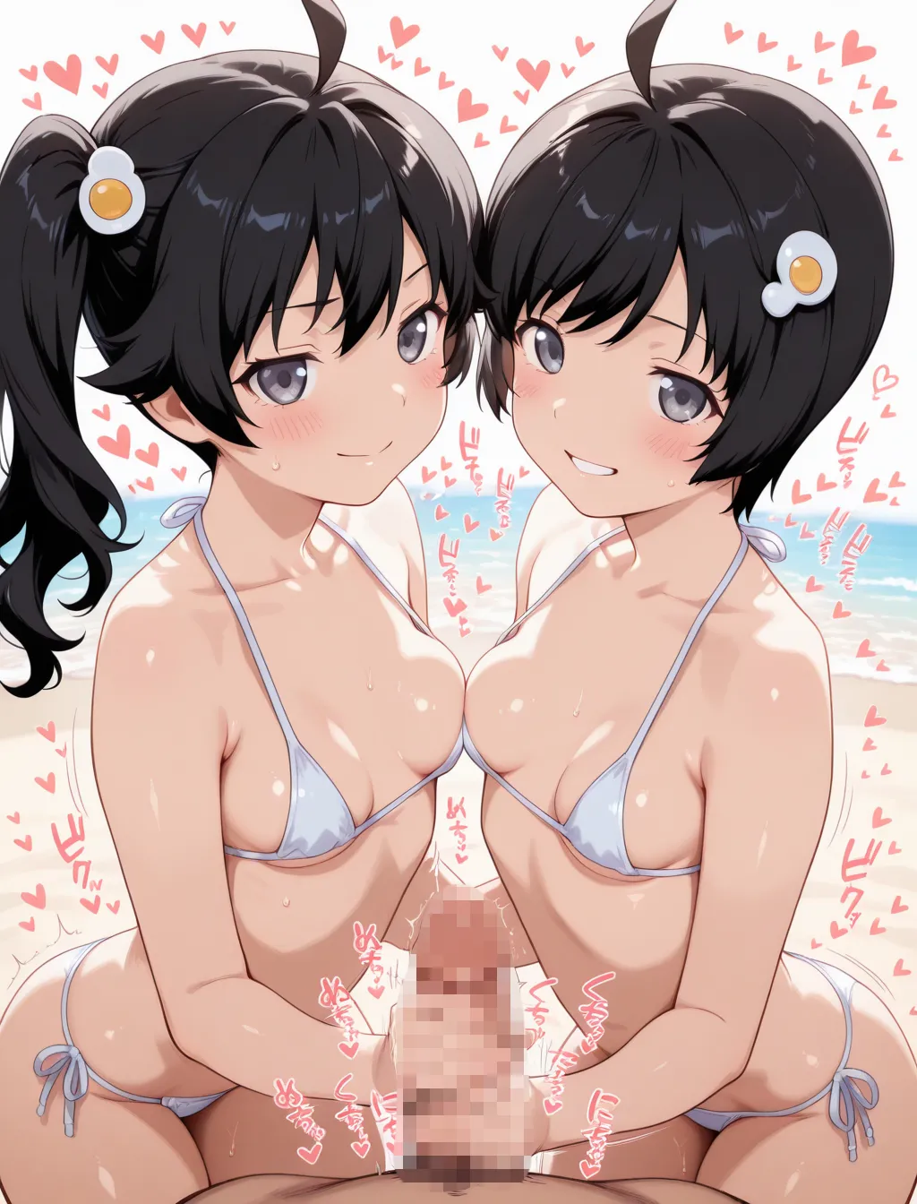 [Dropchan]Coslove Hiroine Karen＆Tsukihi(Bakemonogatari) [AI Generated] Page 352