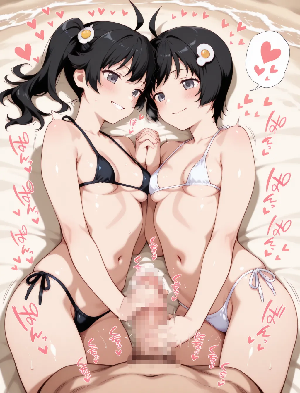 [Dropchan]Coslove Hiroine Karen＆Tsukihi(Bakemonogatari) [AI Generated] Page 353