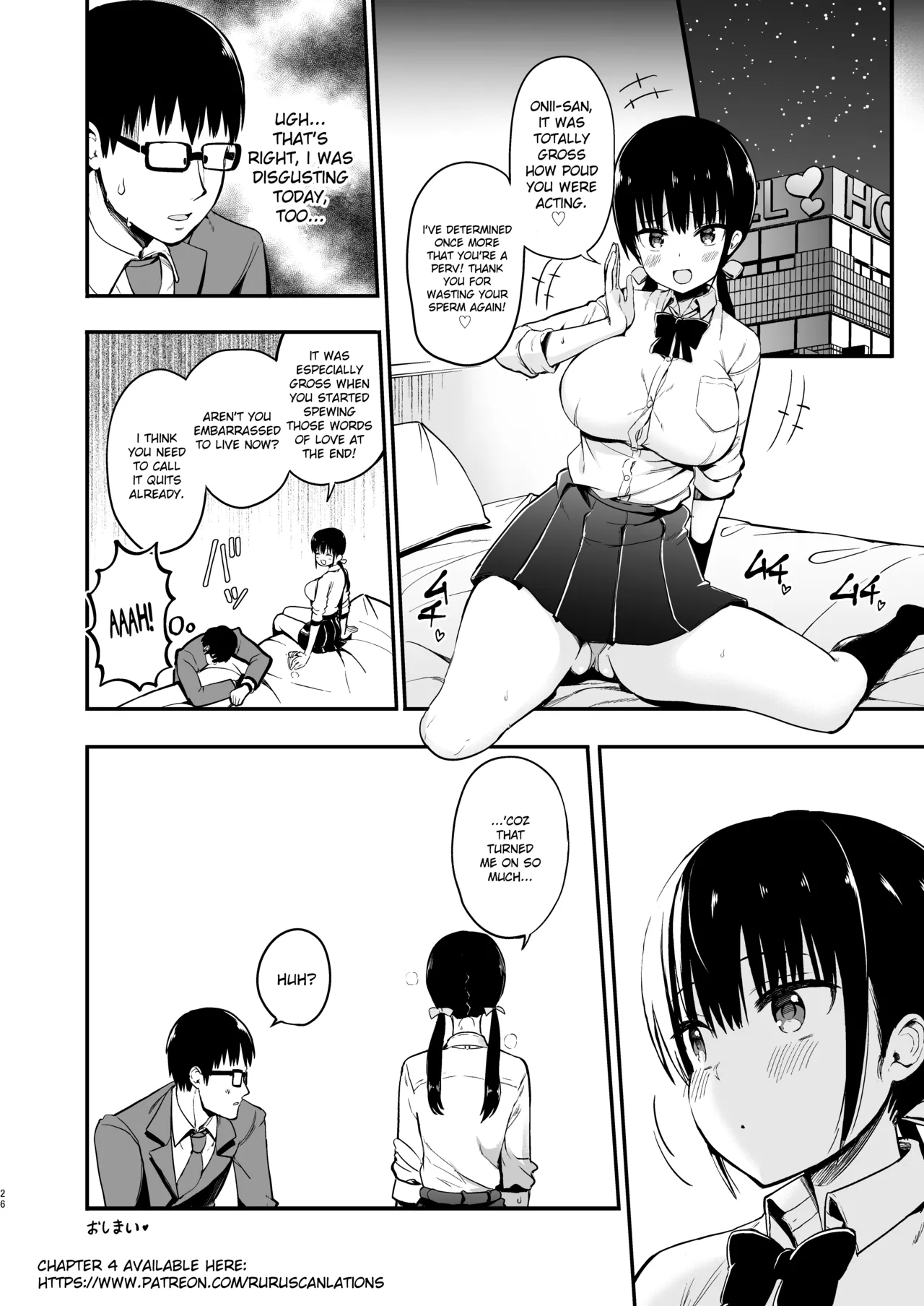 [Aohimo Familia (Chilt)]Kanojo no Imouto ga Kyonyuu Miniskirt JK de Koakuma Kei 3[English] [Ruru Scanlations] [Digital] [Decensored] Page 25