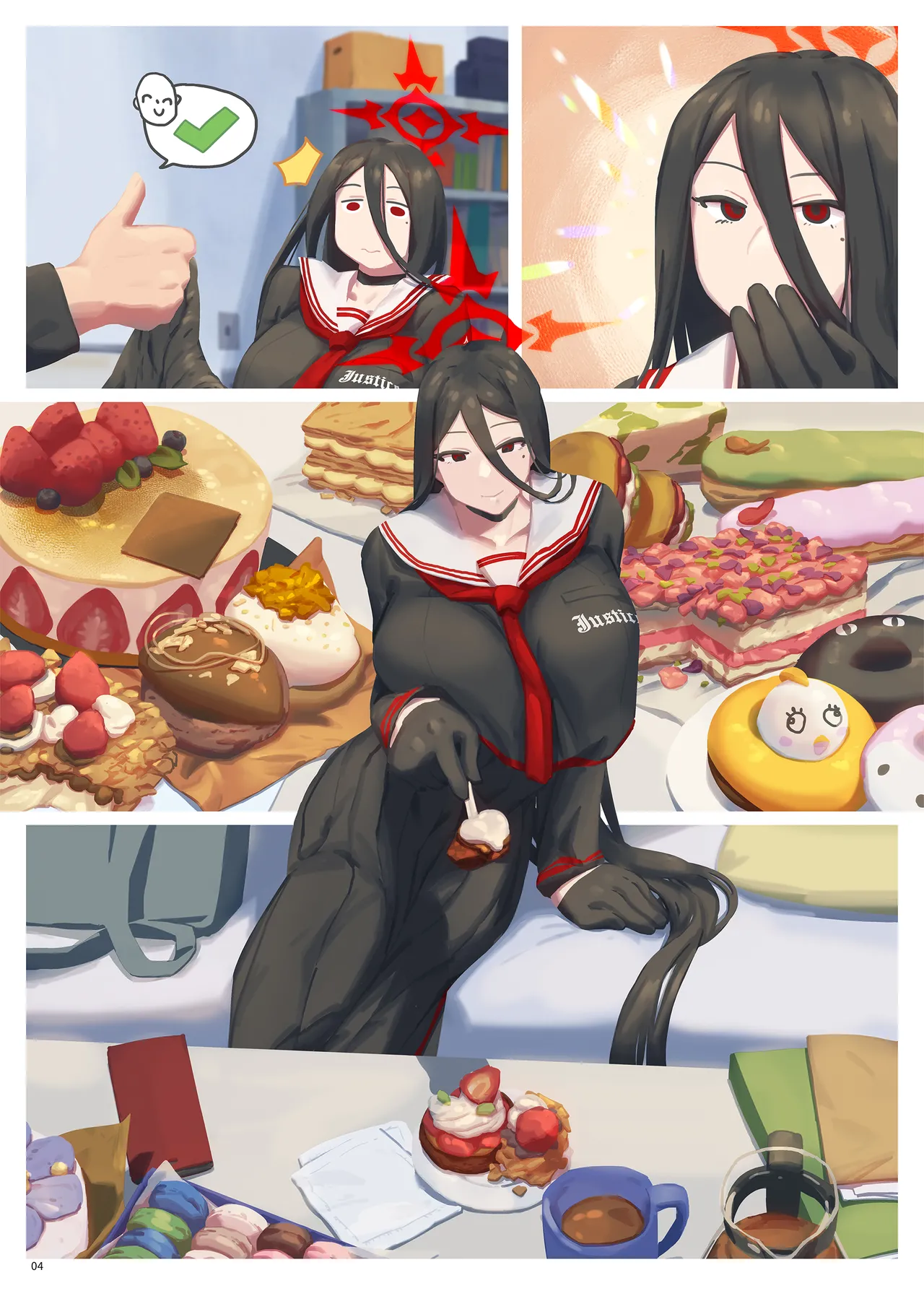 [YE FAN CREATION STUDIO (YE FAN)]DAIRY PROBLEM(Blue Archive) [Decensored] [Digital] Page 5