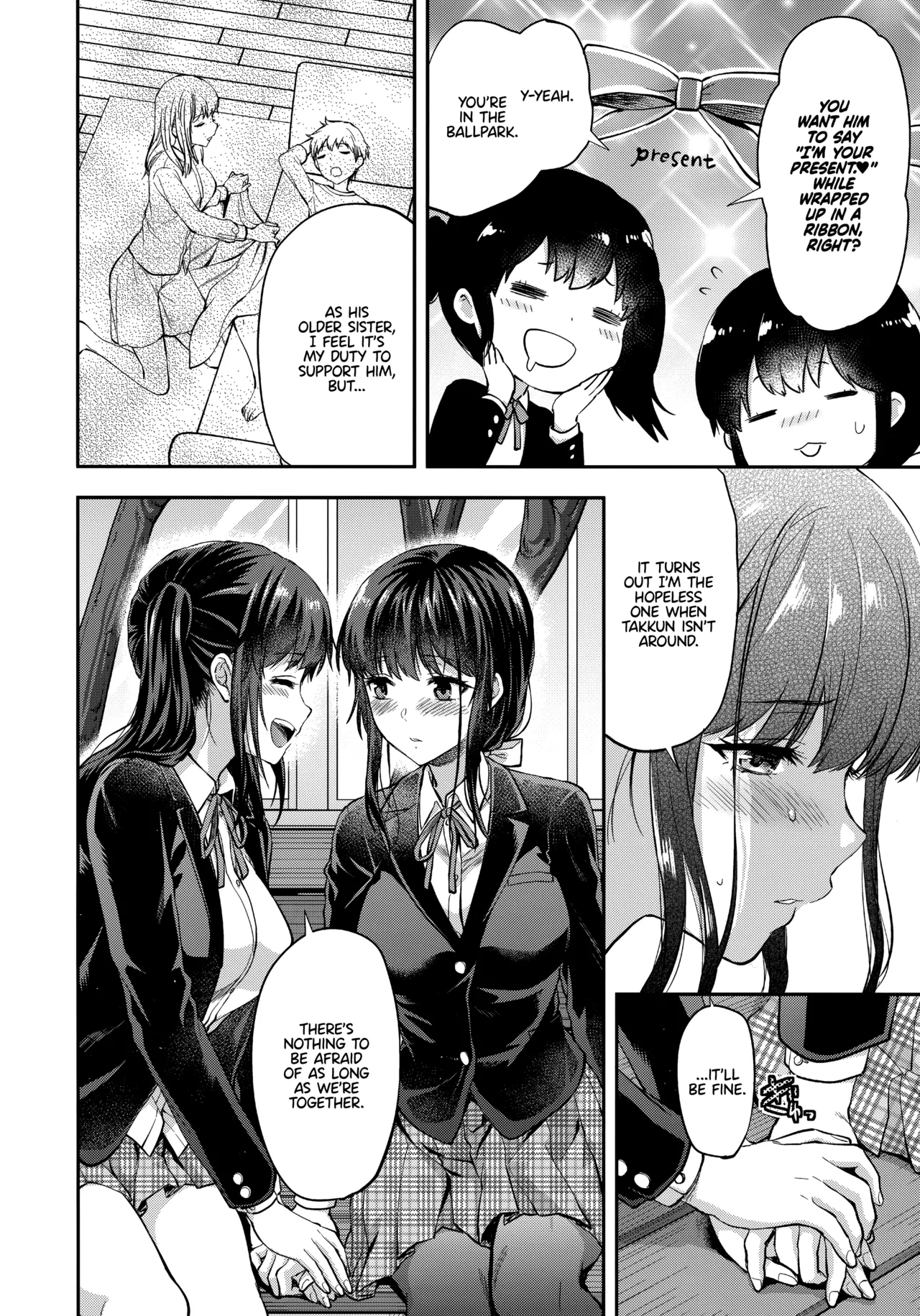 (C95) [Lv.X+ (Yuzuki N Dash)]Futago Ane + Omake no Hon | Twin Sisters + Bonus Book[English] [Team Koinaka] [Aishi21] Page 40