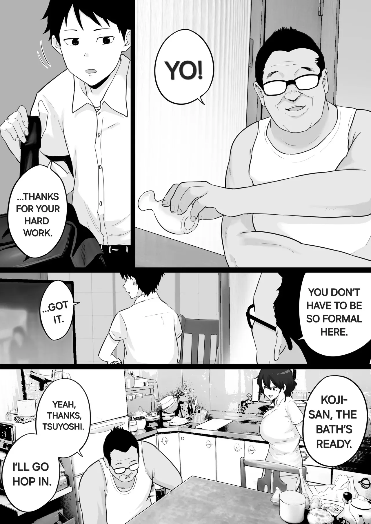 [Watson-dou]Daikirai na Yakyuubu Kantoku to Daisuki na Kaa-san no Sex wo Hitobanjuu Mita Yoru | The night i watched my beloved mother have sex with the baseball coach i hate![English] [Alyssaquenn] Page 12