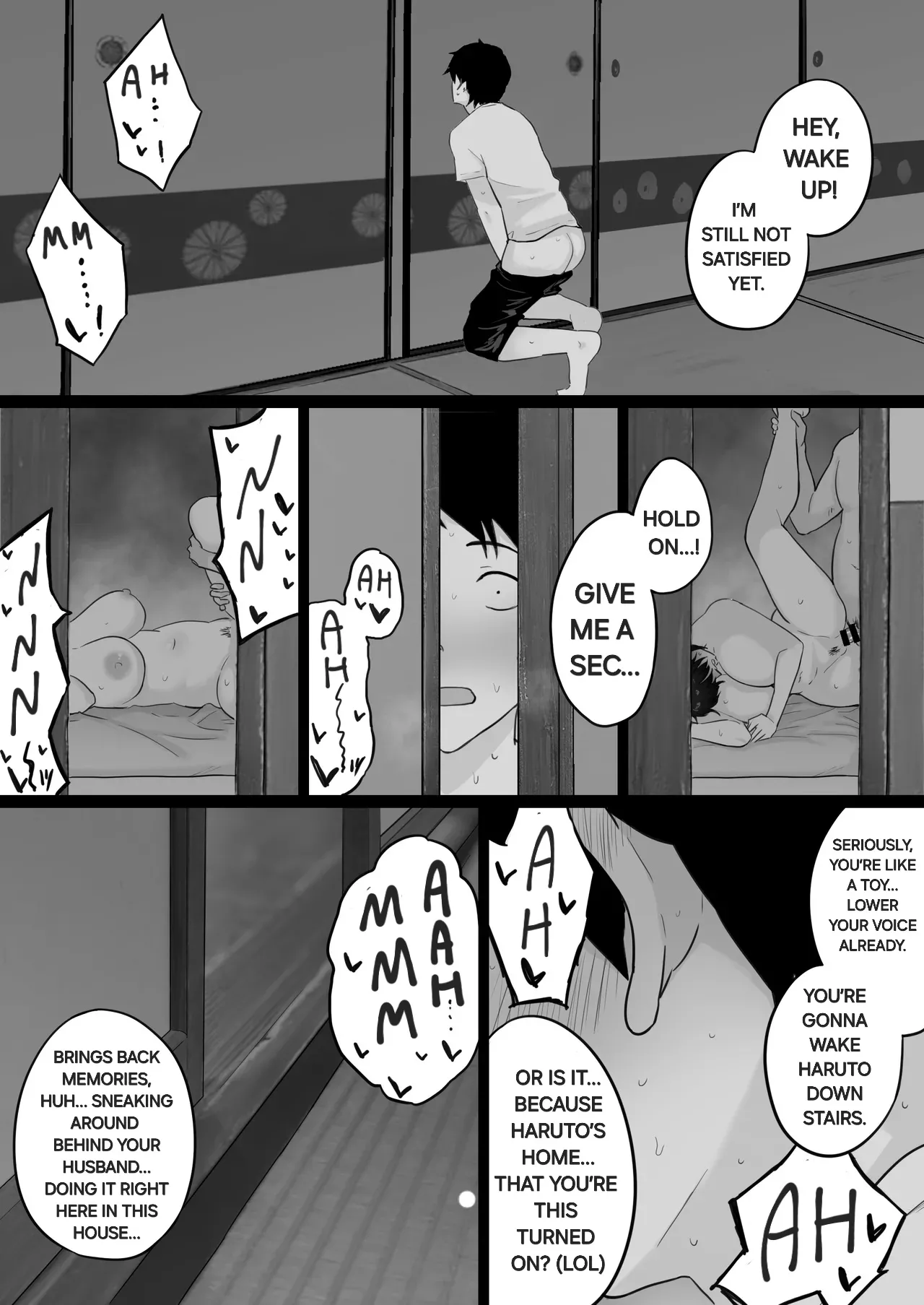 [Watson-dou]Daikirai na Yakyuubu Kantoku to Daisuki na Kaa-san no Sex wo Hitobanjuu Mita Yoru | The night i watched my beloved mother have sex with the baseball coach i hate![English] [Alyssaquenn] Page 50
