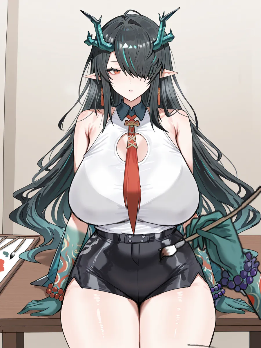 ［哈基草］明日方舟：博士与夕与墨魉替身与均妈妈[AI Generated] Page 18