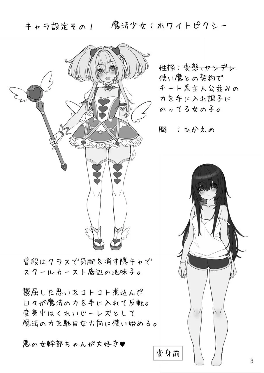 [Mutukidou (Mossari Yuu)]Mahou Shoujo no  "Oshi"katsu  (Butsuri) ~ Onna Kanbu o Hokakushimasu~[Digital] Page 3