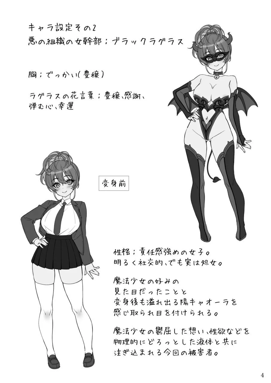 [Mutukidou (Mossari Yuu)]Mahou Shoujo no  "Oshi"katsu  (Butsuri) ~ Onna Kanbu o Hokakushimasu~[Digital] Page 4
