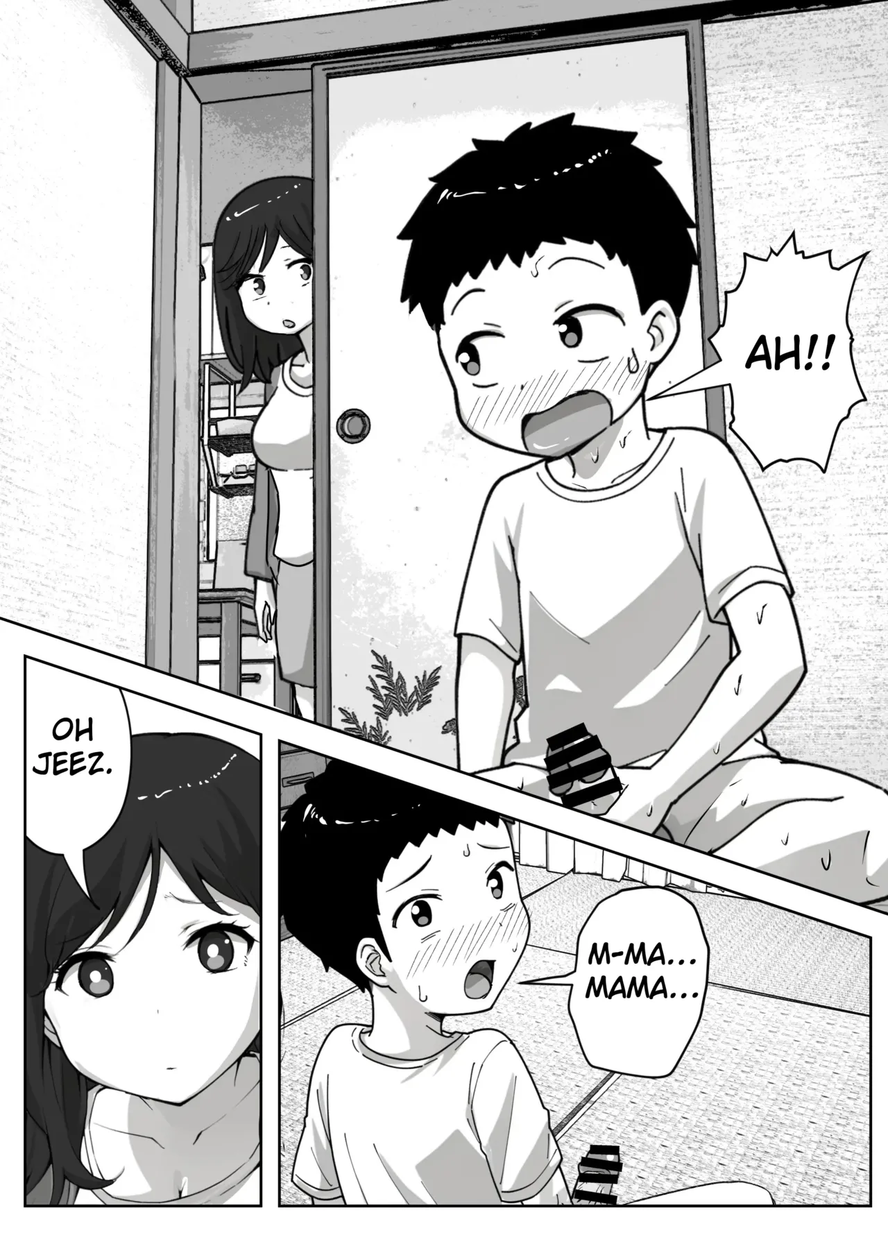 [Resoman Manga Koubou]Musuko no Onani wo Kinshi Shitai Shin Mama no Hanashi | The Story of a Single Mom Who Wants to Forbid Her Son from Masturbating[English] [MTL] Page 4