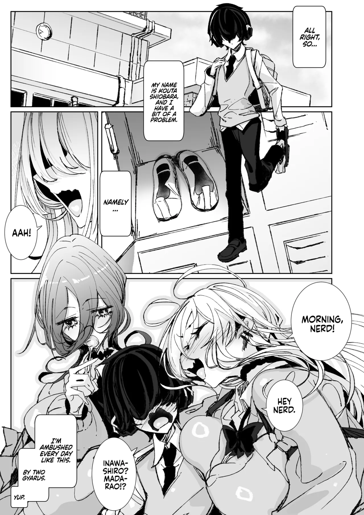 [Metro Notes (Tsumetoro)]Ja, Kyou kara Otaku-kun wa Watashi-tachi no Karepitte Koto de! | Sorry, Nerd, but You're Our BF Now![English] {2d-market.com} [Decensored] [Digital] Page 3
