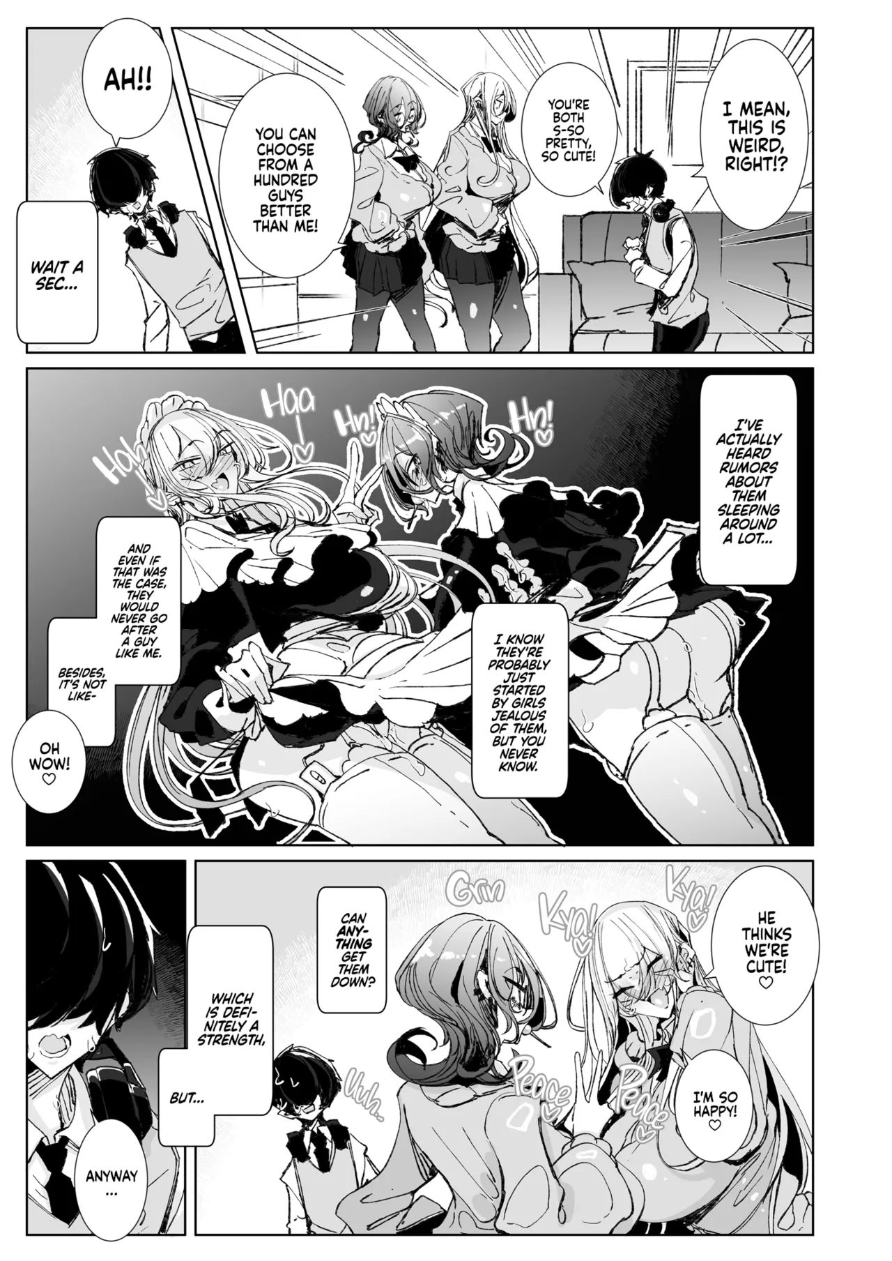 [Metro Notes (Tsumetoro)]Ja, Kyou kara Otaku-kun wa Watashi-tachi no Karepitte Koto de! | Sorry, Nerd, but You're Our BF Now![English] {2d-market.com} [Decensored] [Digital] Page 9