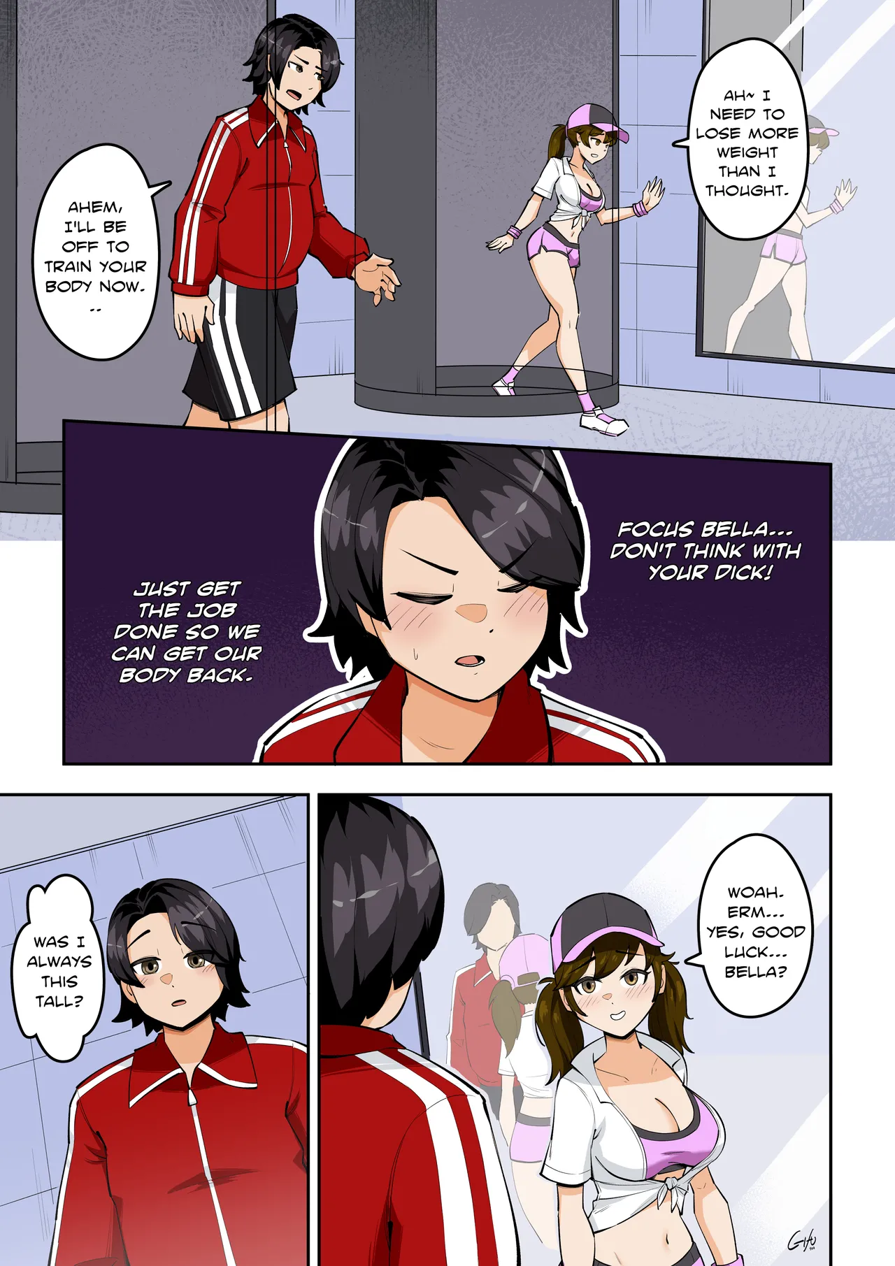 Kawaii Tsun'aho/ Swapping Gym Comic Page 13