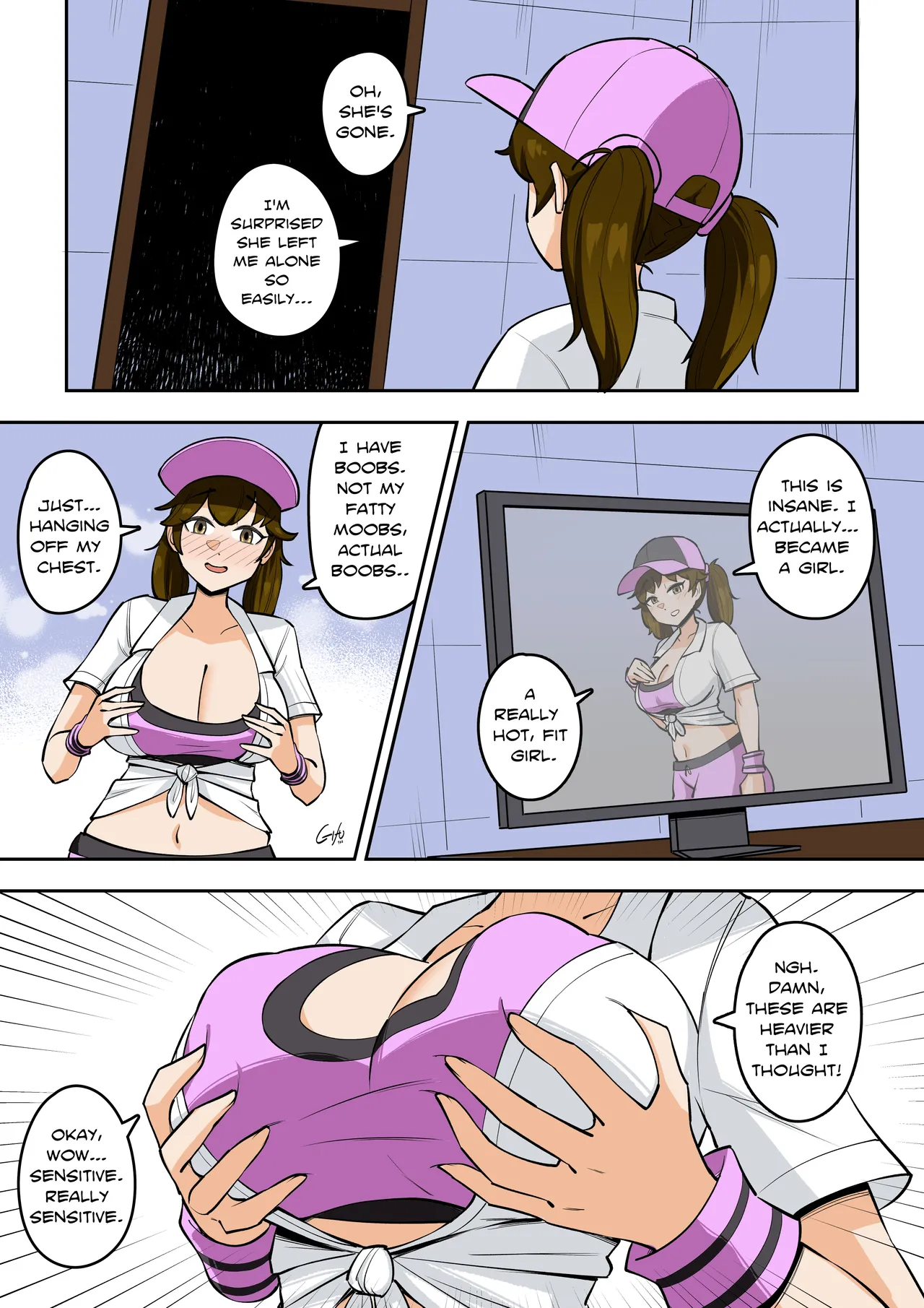 Kawaii Tsun'aho/ Swapping Gym Comic Page 17