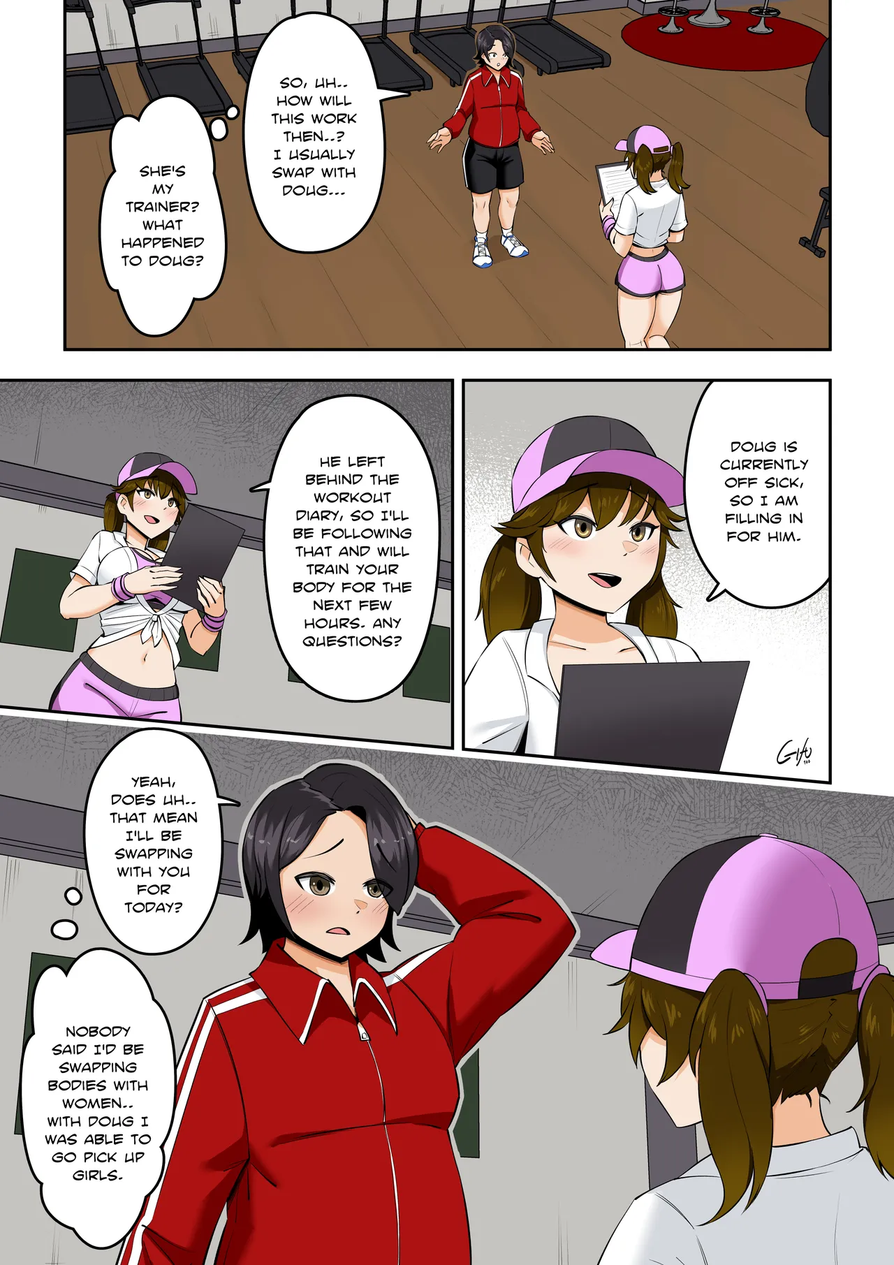 Kawaii Tsun'aho/ Swapping Gym Comic Page 3