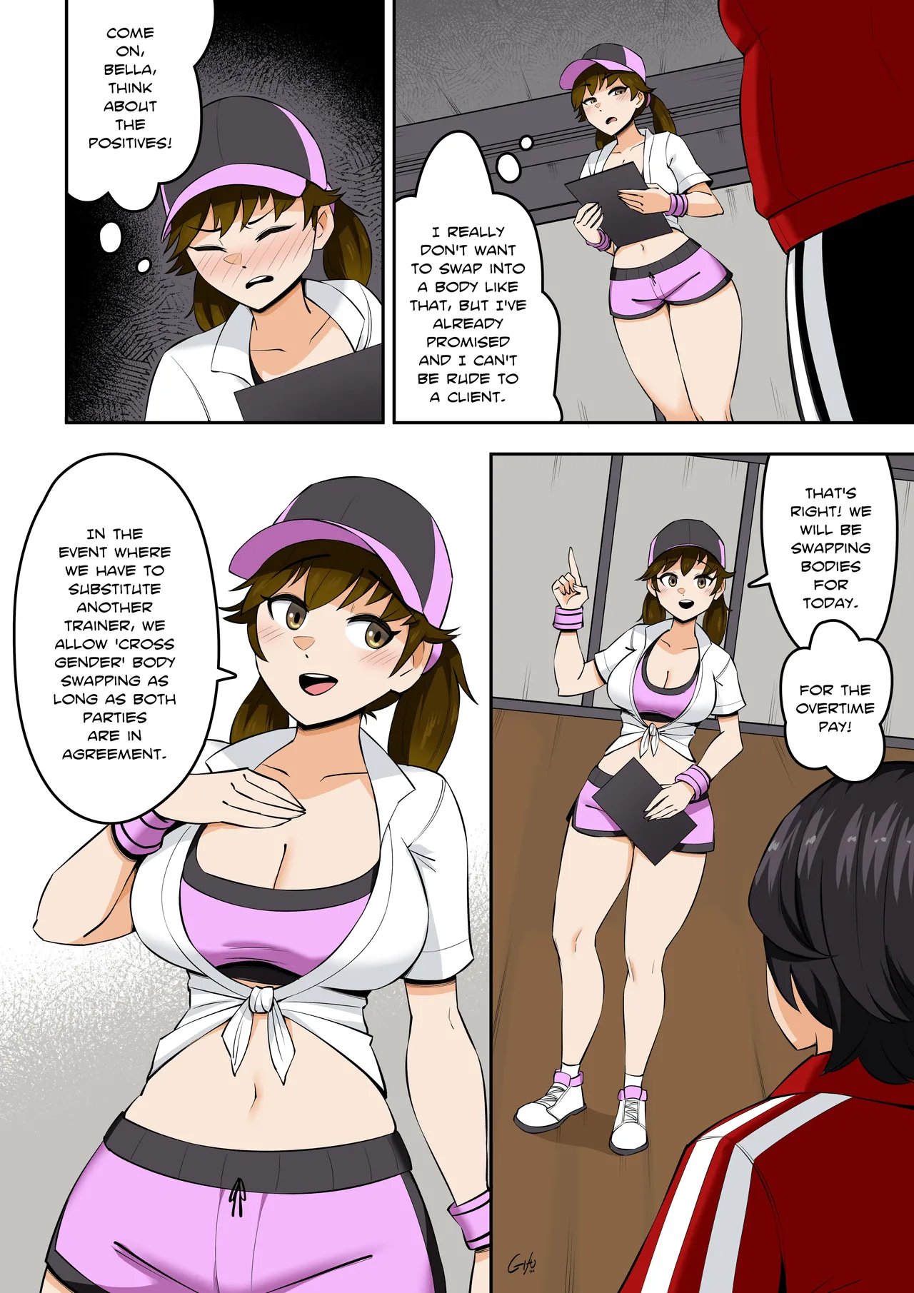 Kawaii Tsun'aho/ Swapping Gym Comic Page 4