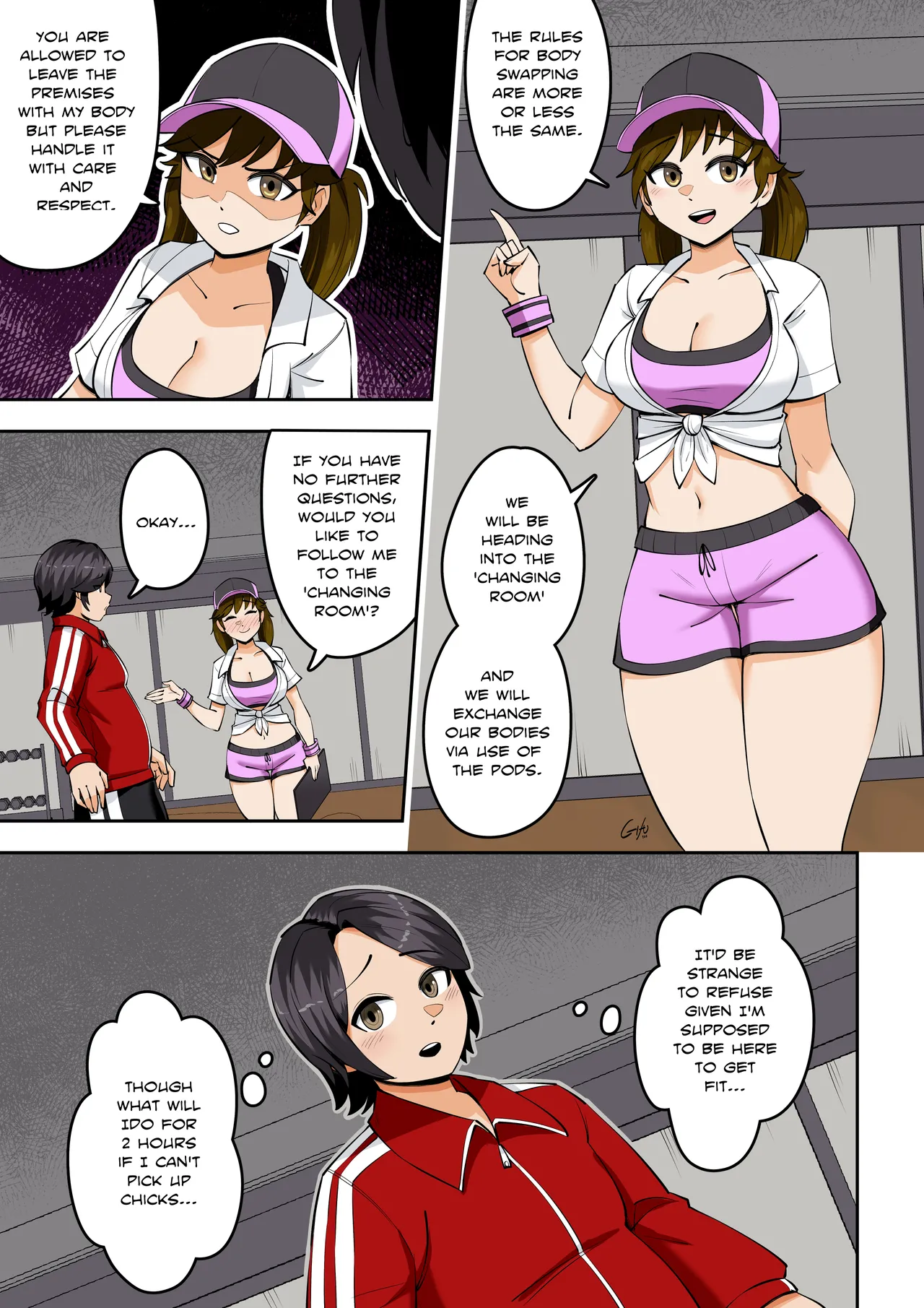Kawaii Tsun'aho/ Swapping Gym Comic Page 5