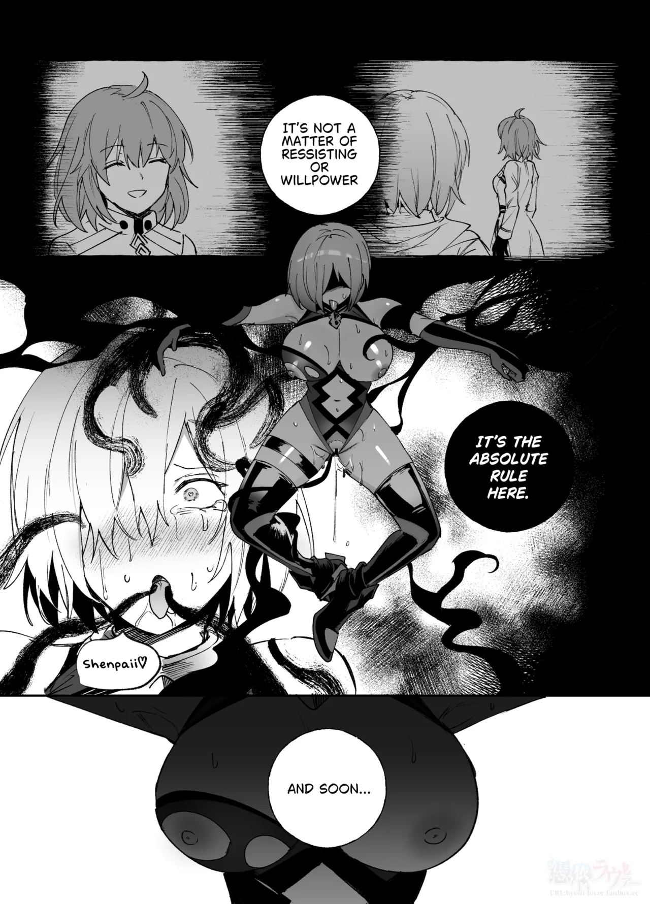 [Hyoui Lover (Duokuma)]Nakadashi Sareru to Zettai ni Ochiru Majutsu: Mash Hen(Fate/Grand Order) [English] Page 8