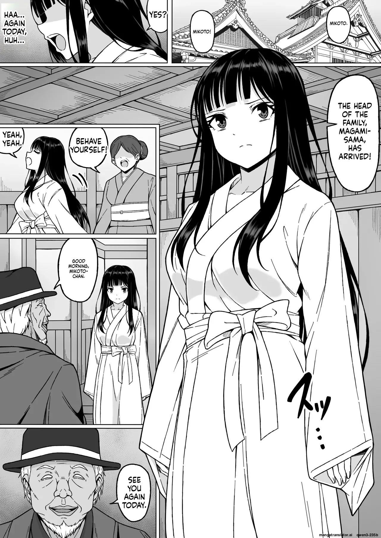 [Sawacream]Reibaishi Mikoto 2 Kairaku ni Zanpai su... Hentai Jijii to no Seikou no Gishiki de Ikikuruwasareru Shoujo no Karada(SCANMTL) Page 3