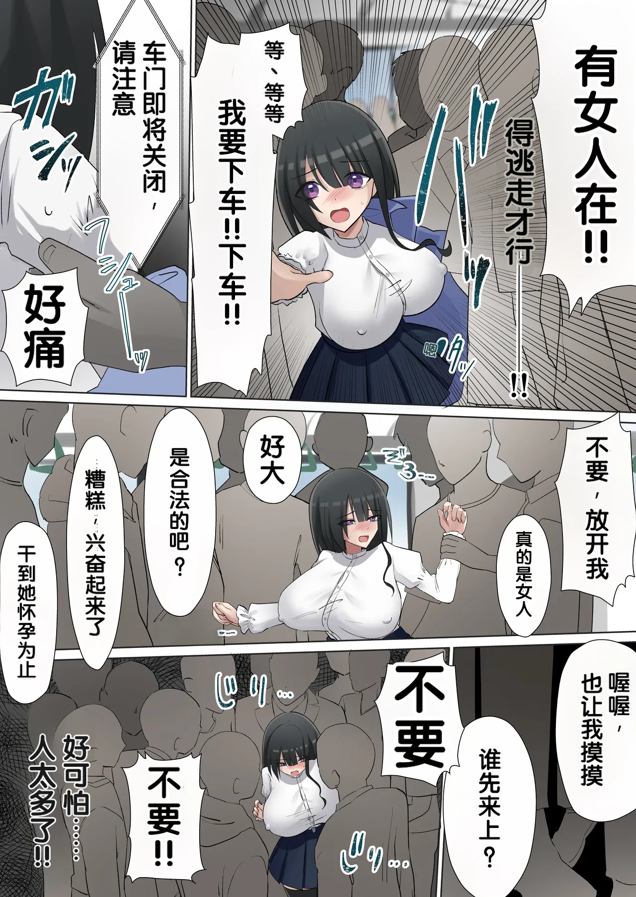 [Shiro Organ]Manin Densha de Gouhou Shuudan Chikan[Chinese] [柠檬盐个人机翻] Page 11