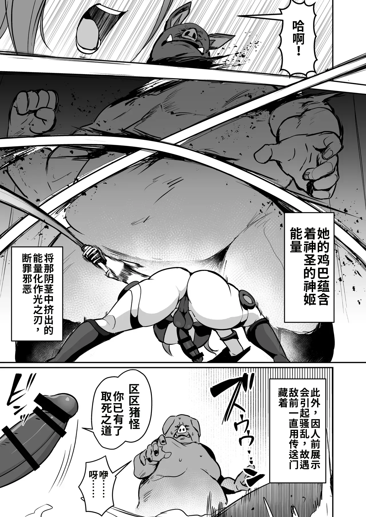 [Suichuu White (Calpish)]Seigi no Futanari Hiroin Futaboshi Kamihime Elixir Kyotama-ka Haiboku[Chinese] [gemma4机翻] Page 6