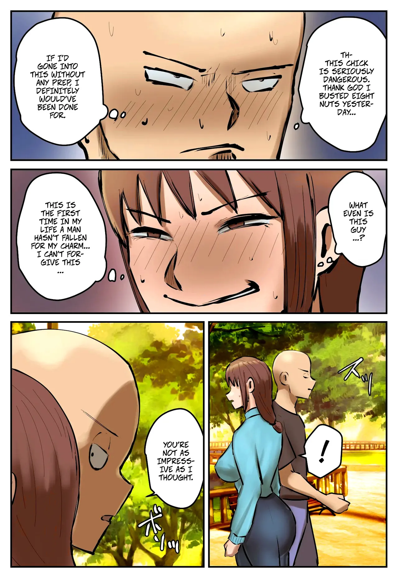 [Chotto B-Sen]My Part-Time Job Is To Get Revenge: The Loose Woman -- Fukushuu Yami Beit "Machi no Keikan ga Kowareru Kono Oppai Onna o Oidashite Hoshii"[Colorized] Page 13
