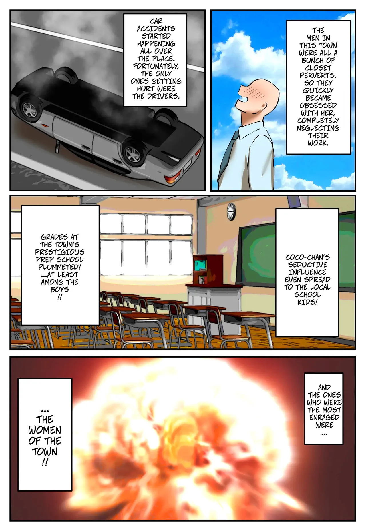 [Chotto B-Sen]My Part-Time Job Is To Get Revenge: The Loose Woman -- Fukushuu Yami Beit "Machi no Keikan ga Kowareru Kono Oppai Onna o Oidashite Hoshii"[Colorized] Page 5