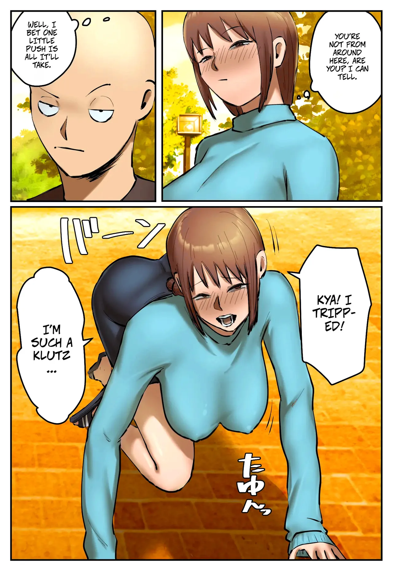 [Chotto B-Sen]My Part-Time Job Is To Get Revenge: The Loose Woman -- Fukushuu Yami Beit "Machi no Keikan ga Kowareru Kono Oppai Onna o Oidashite Hoshii"[Colorized] Page 7
