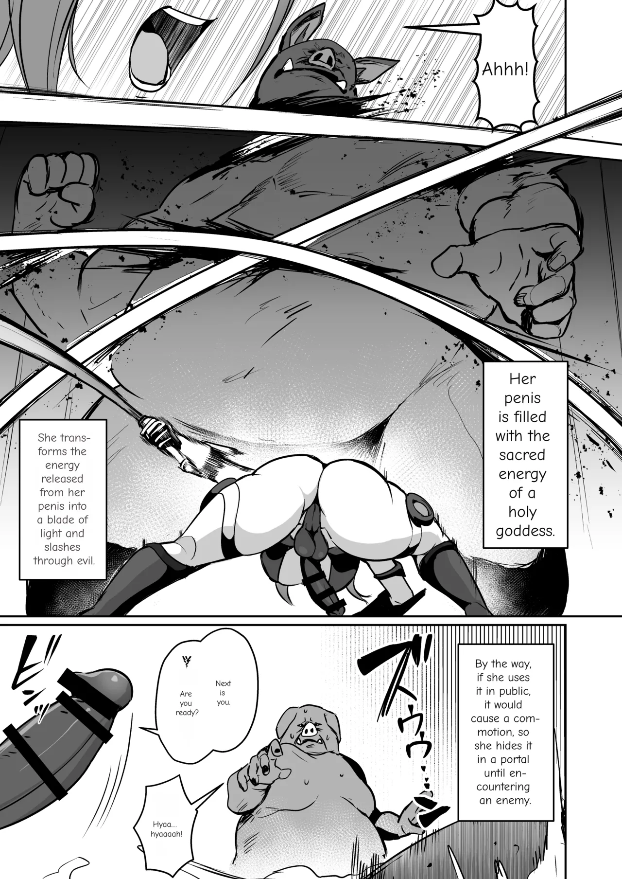 [Suichuu White (Calpish)]Seigi no Futanari Hiroin Futaboshi Kamihime Elixir Kyotama-ka Haiboku[English] [MTL] Page 6