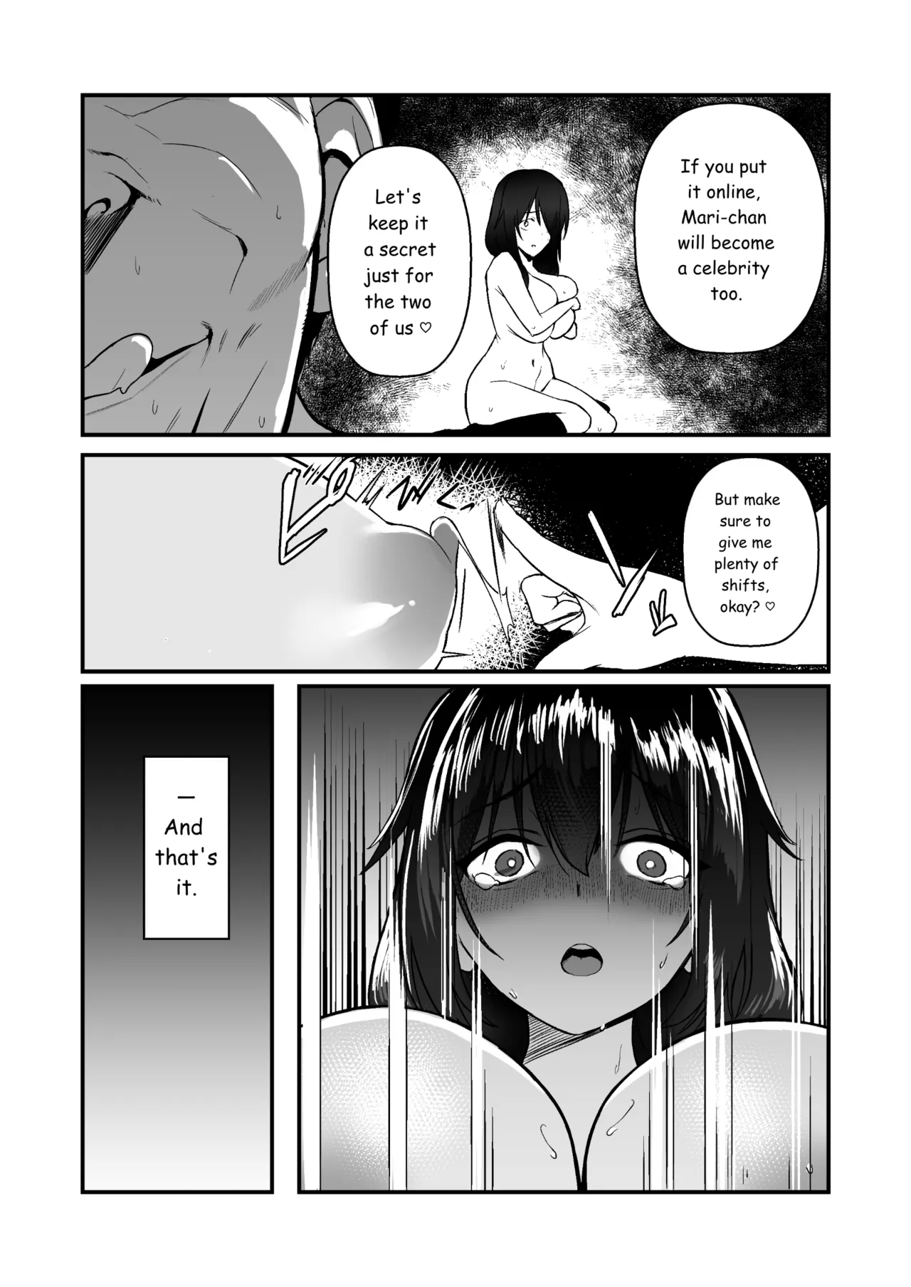 [Doushoku (Gen)]Jinsei Shuuryou Arbeit ~Kyonyuu Shoujo wa Sekuhara Tenchou ni Haramasareru~[English] [MTL] [Digital] Page 17
