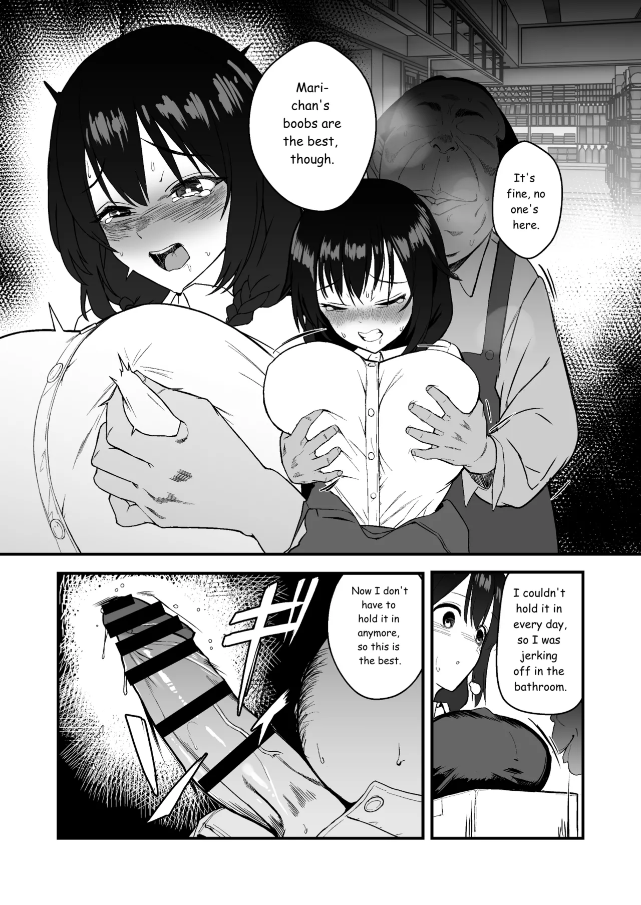 [Doushoku (Gen)]Jinsei Shuuryou Arbeit ~Kyonyuu Shoujo wa Sekuhara Tenchou ni Haramasareru~[English] [MTL] [Digital] Page 18