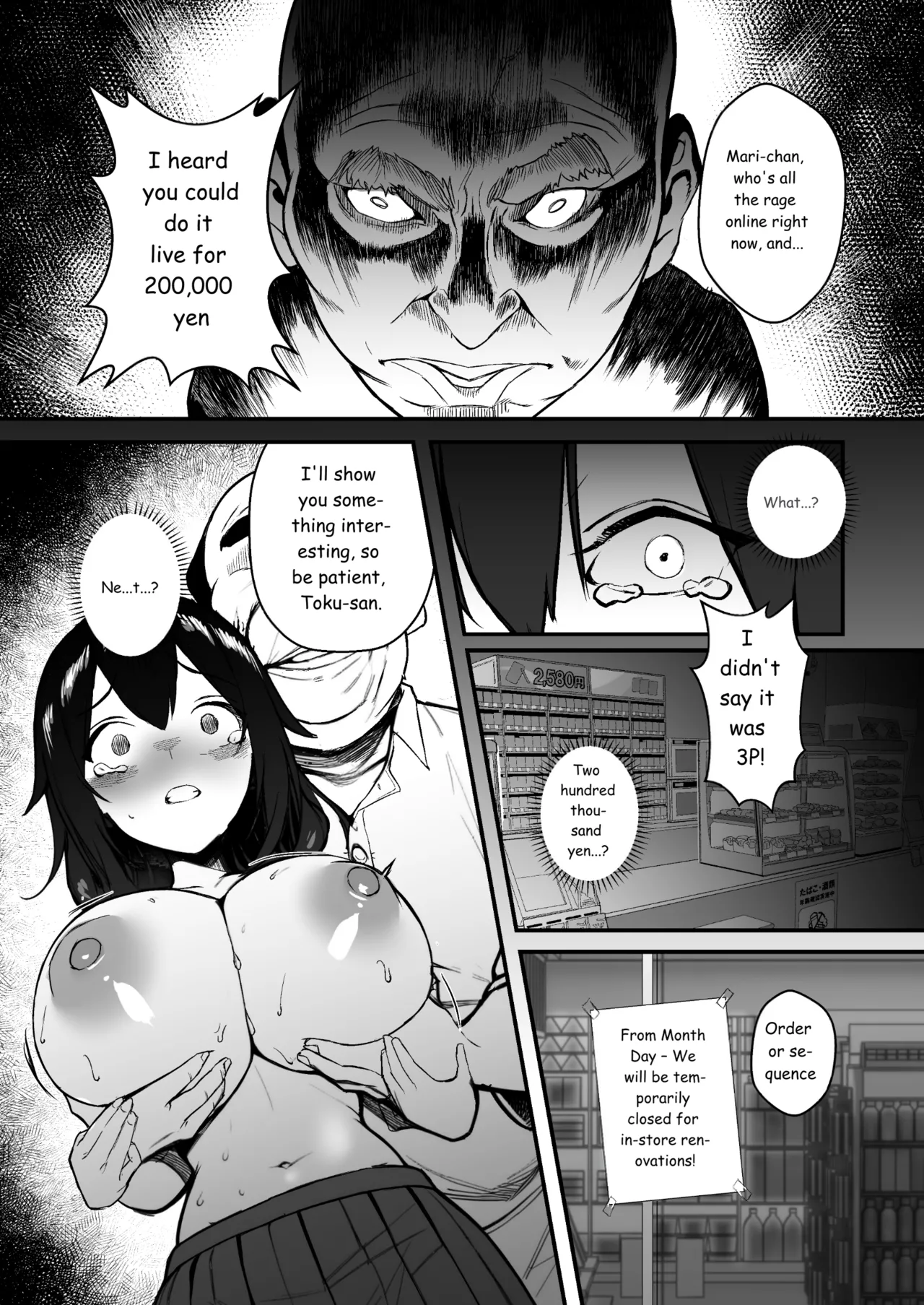[Doushoku (Gen)]Jinsei Shuuryou Arbeit ~Kyonyuu Shoujo wa Sekuhara Tenchou ni Haramasareru~[English] [MTL] [Digital] Page 35