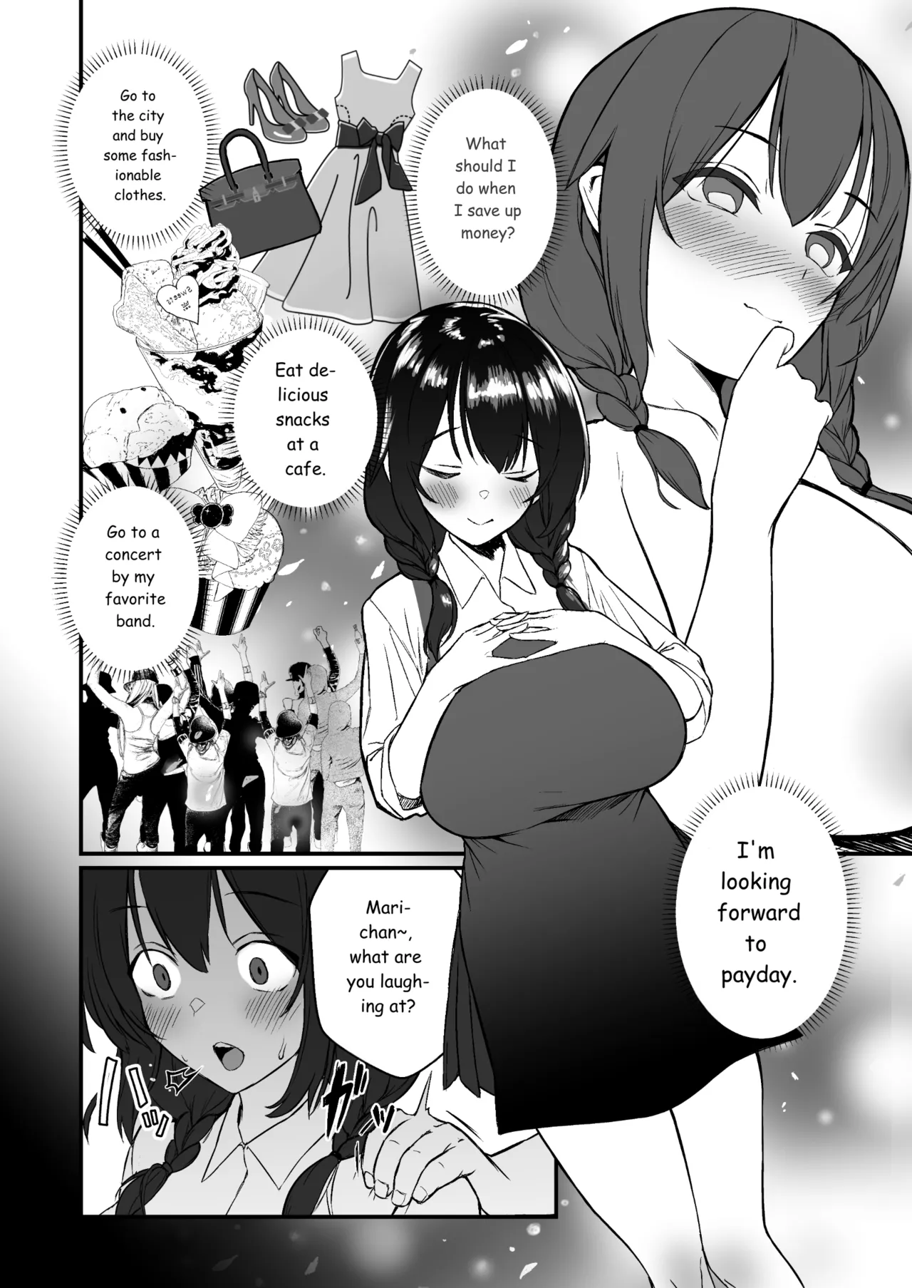 [Doushoku (Gen)]Jinsei Shuuryou Arbeit ~Kyonyuu Shoujo wa Sekuhara Tenchou ni Haramasareru~[English] [MTL] [Digital] Page 4
