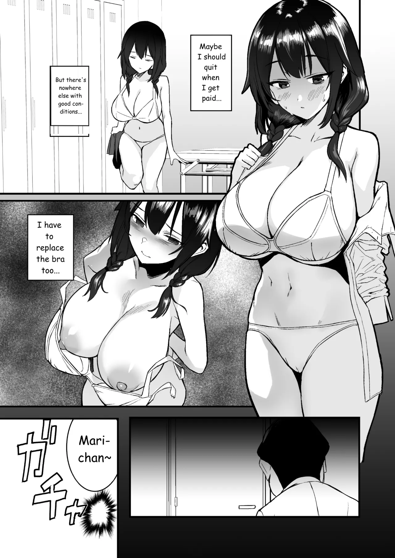 [Doushoku (Gen)]Jinsei Shuuryou Arbeit ~Kyonyuu Shoujo wa Sekuhara Tenchou ni Haramasareru~[English] [MTL] [Digital] Page 7