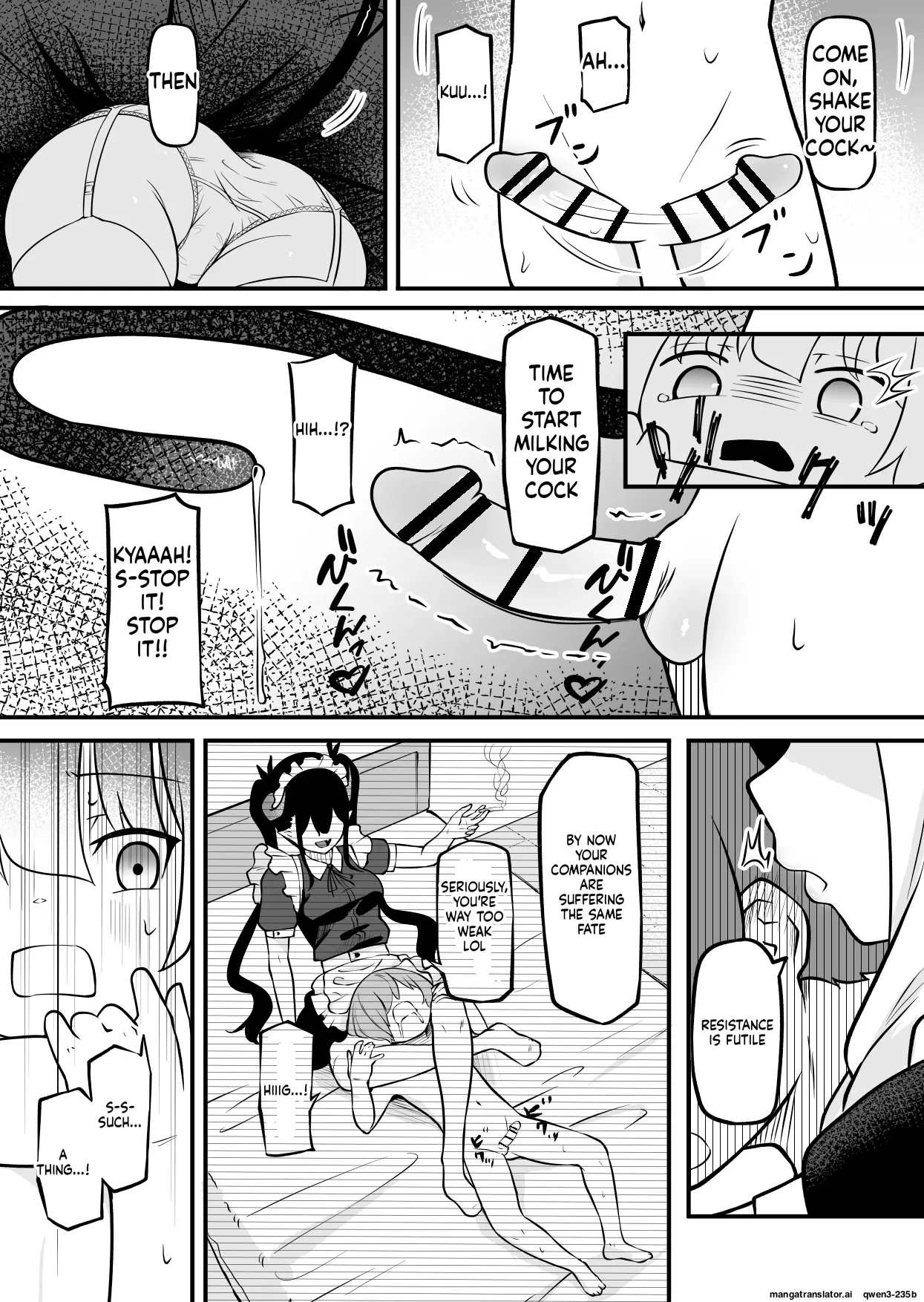 [Permission (Zandoro)]Succubus no Oyado ni Goyoujin ~Succubus ni Shimeagerarete Ochinchin kara Level o Shibori Torareru Ohanashi~[English] [SCANMTL] Page 11