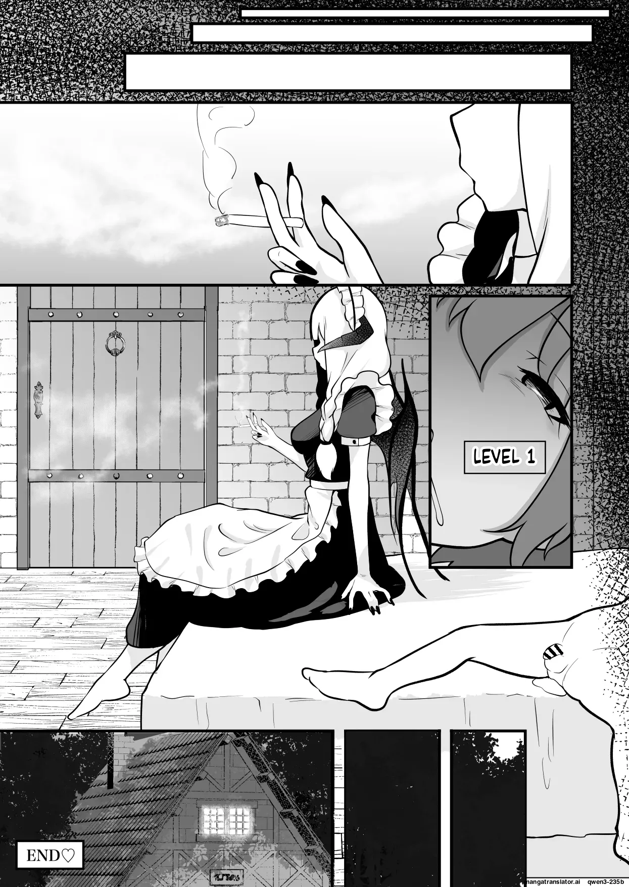 [Permission (Zandoro)]Succubus no Oyado ni Goyoujin ~Succubus ni Shimeagerarete Ochinchin kara Level o Shibori Torareru Ohanashi~[English] [SCANMTL] Page 25